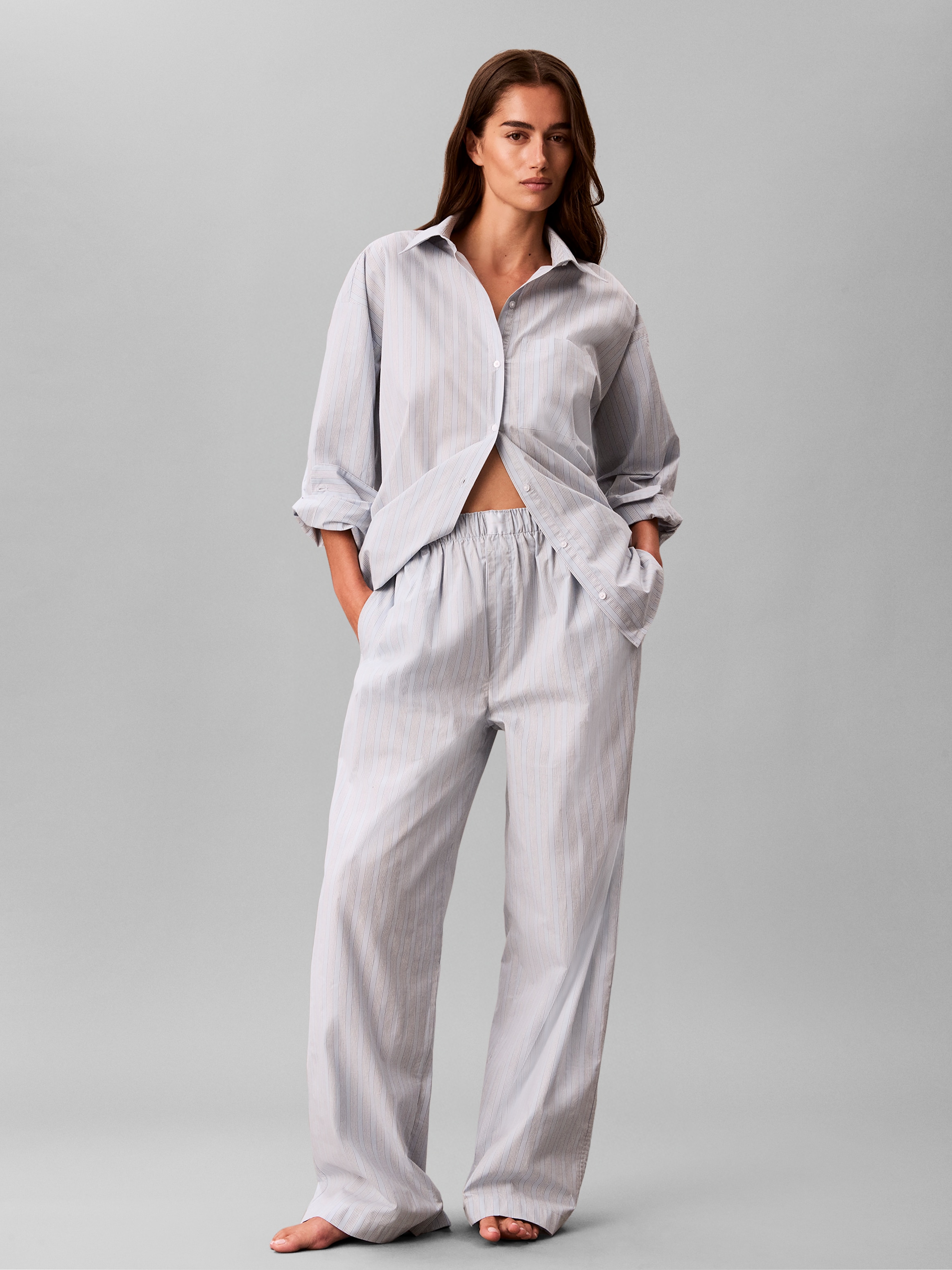 Calvin Klein Underwear Pantalon de pyjama »COVERED WB POPLIN PANT«  en popeline de coton