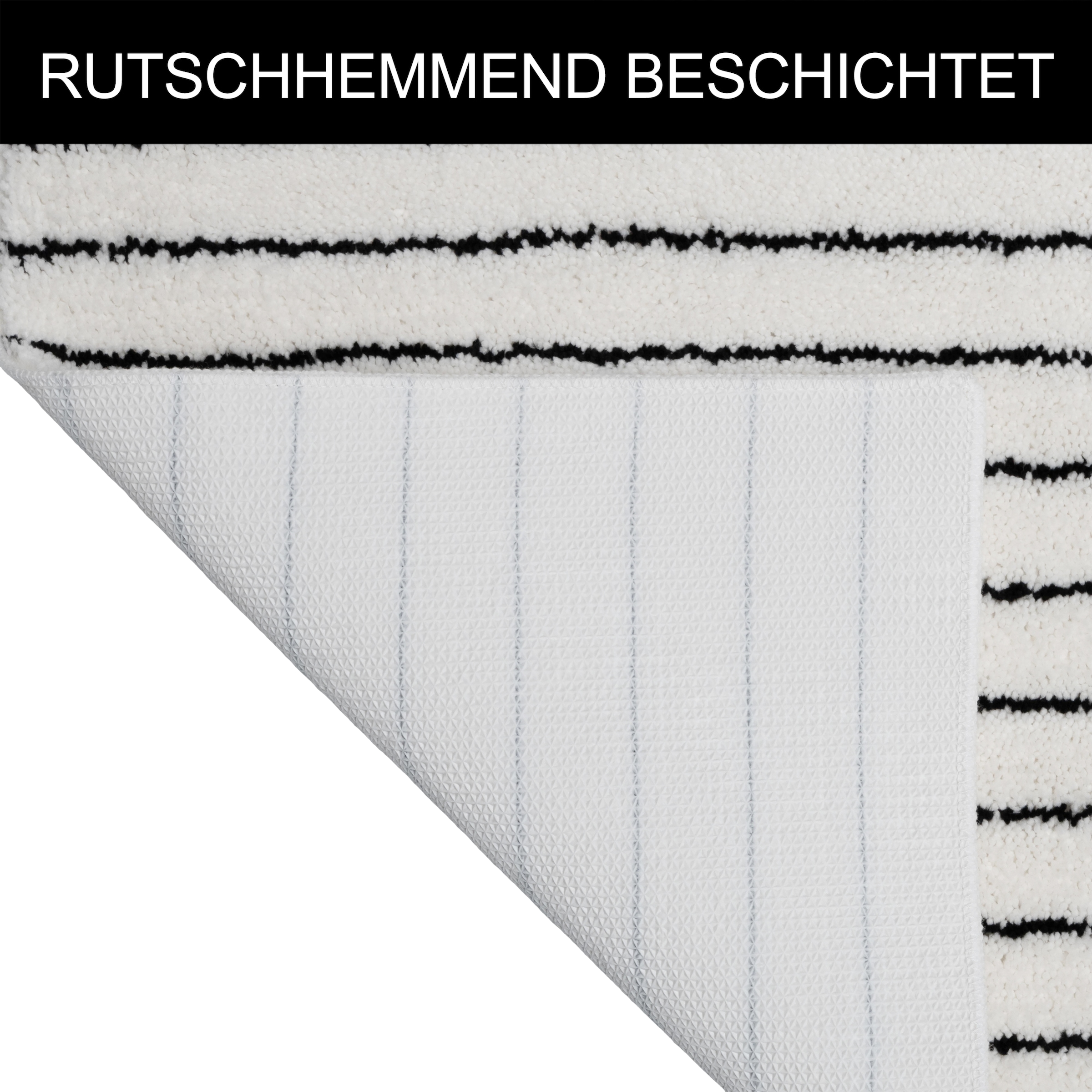 LeGer Home by Lena Gercke Badematte »Tamsin, Badvorleger, Badezimmer Teppich, Duschvorleger« Höhe 10 mm rutschhemmend beschichtet fussbodenheizungsgeeignet | schnell trocknend Streifen, modern