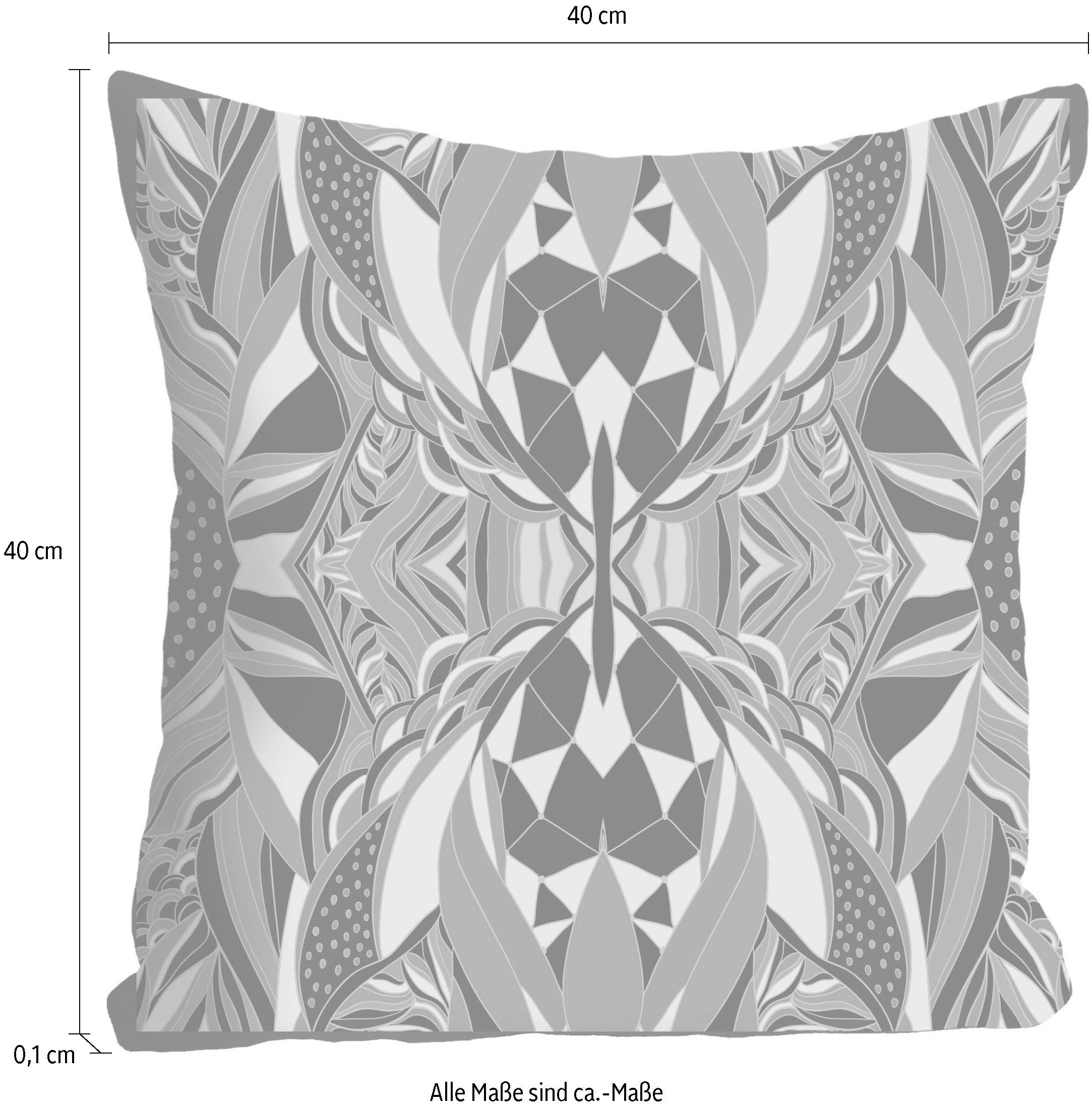 queence Dekokissen »»Ornament«,« Kissenhülle ohne Füllung, 1 Stück