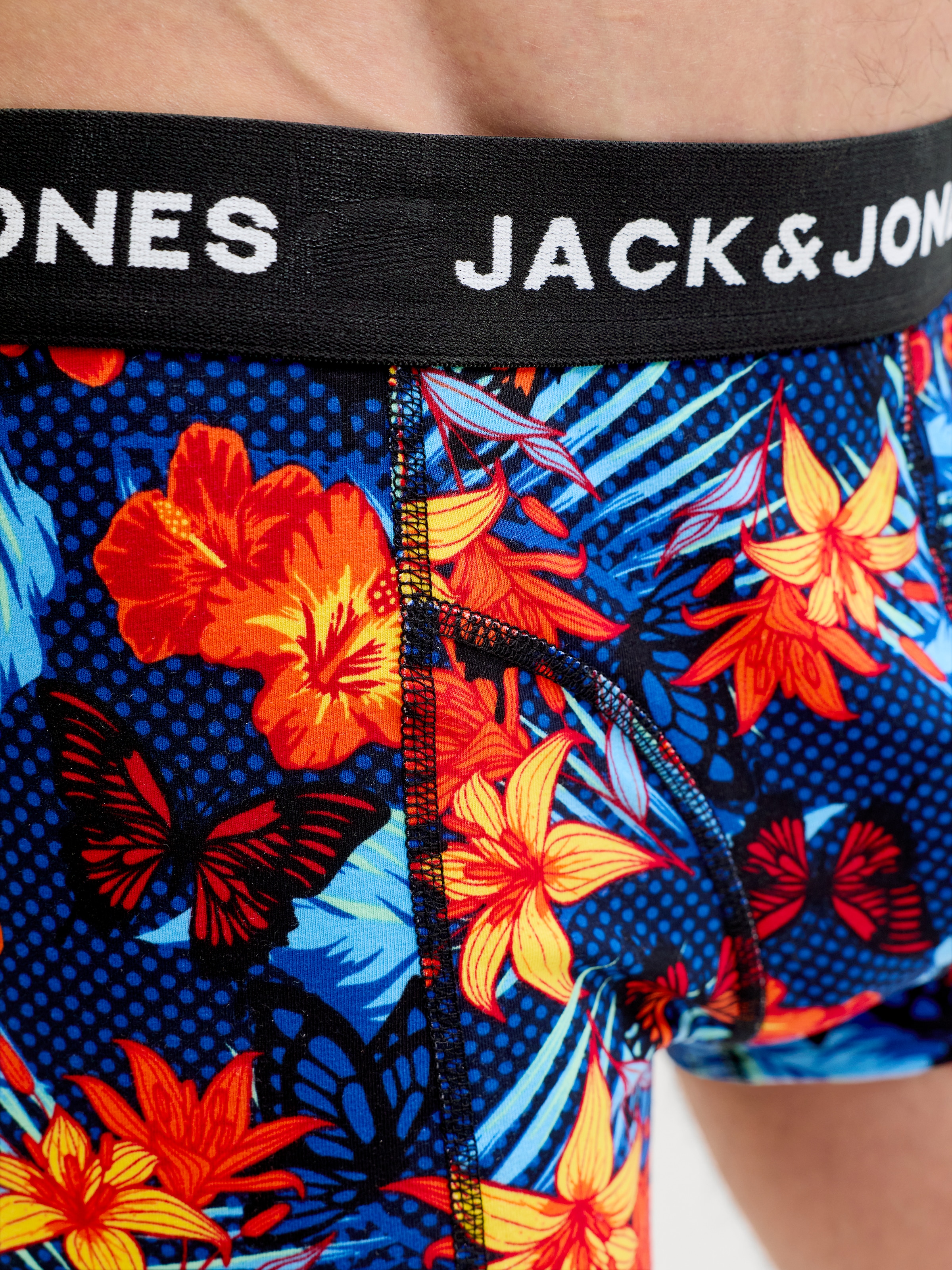 Jack & Jones Tronc »JACOZZIE TRUNKS 5 PACK STYD« Paquet, 5 cuis Baumwollmischung, elastischer Bund