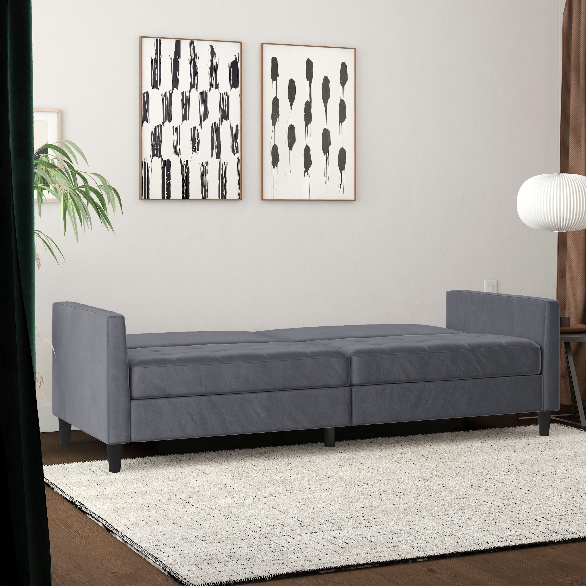 Dorel Home 3-places »Presley« Sofa mit Bett-Funktion und verstellbarer Rückenlehne