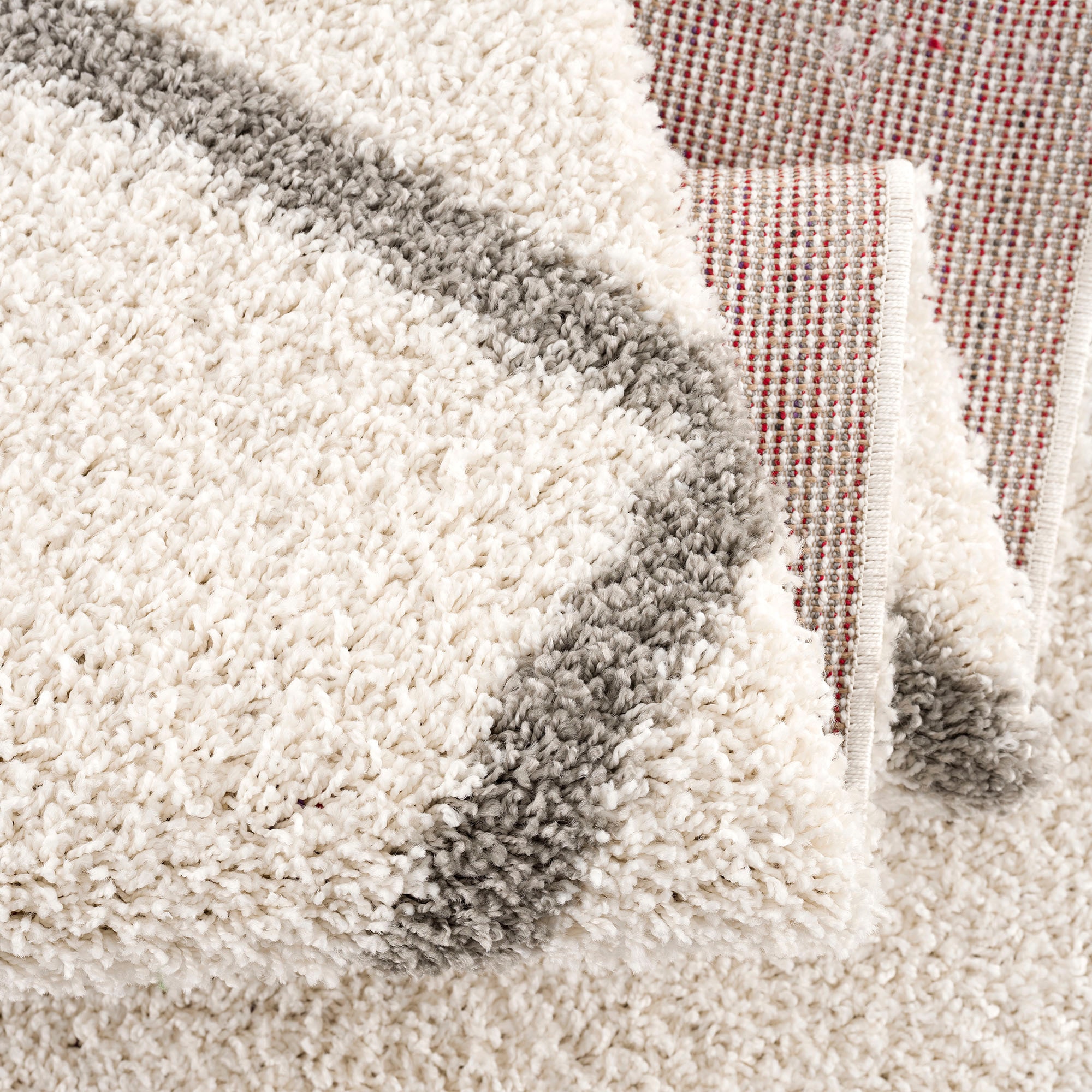 Sanat Tapis à poils longs »Madrid« Rond 30 mm Höhe Wohnzimmer, Langflor, Shaggy Teppich