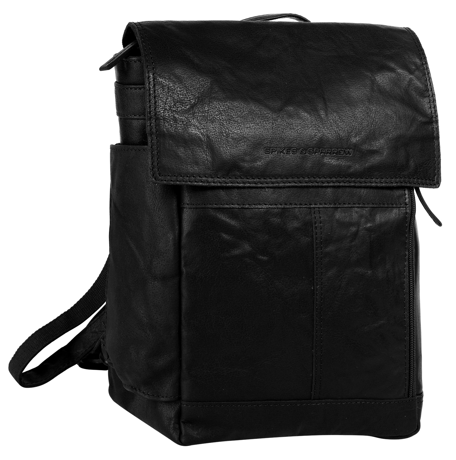 Spikes & Sparrow Sac à dos pour ordinateur portable »SPIKES & SPARROW Herren, Damen echt Leder« cuir véritable