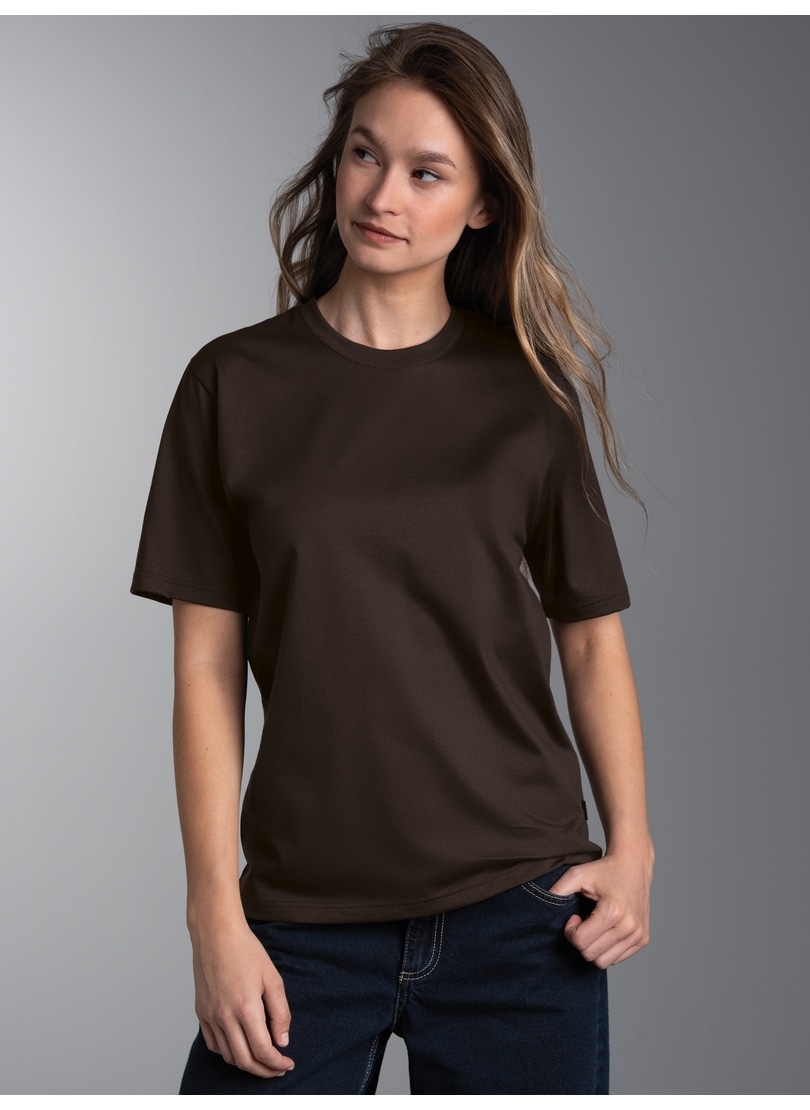 Trigema T-shirt »TRIGEMA T-Shirt DELUXE Baumwolle« 1