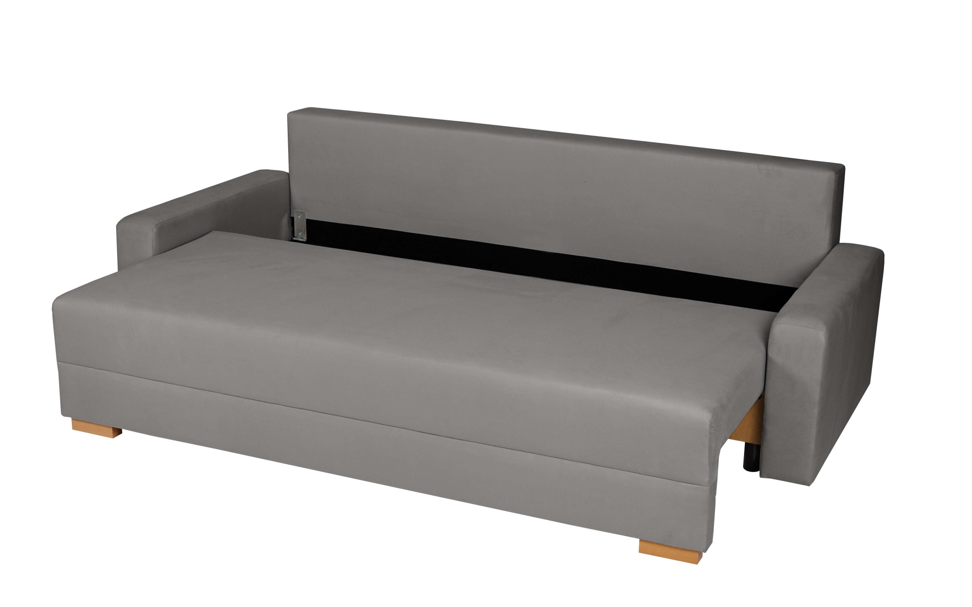 Home affaire 3-Sitzer »SHERIDIAN Schlafsofa mit Bettkasten, in Feincord & Velvet« mit Wellenunterfederung, moderne Bezüge, B/H/T 225/94/80