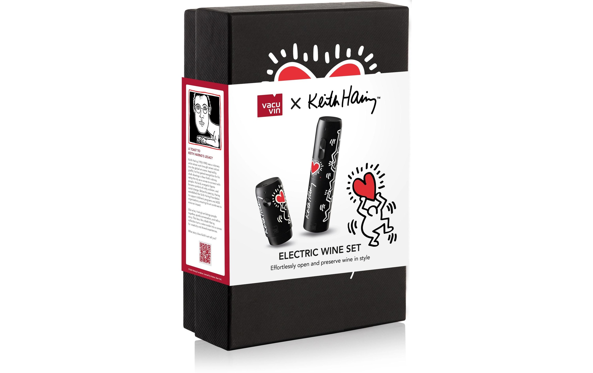 VACUVIN Flaschenverschluss »Elektrisches Keith Haring«