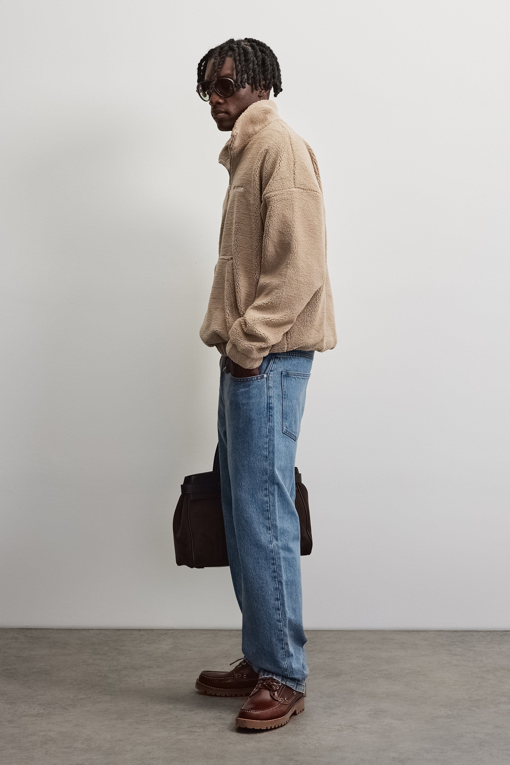PEGADOR Sweat-shirt »Puka Teddy Half Zip Sweater«, Kunstfaser, regular fit
