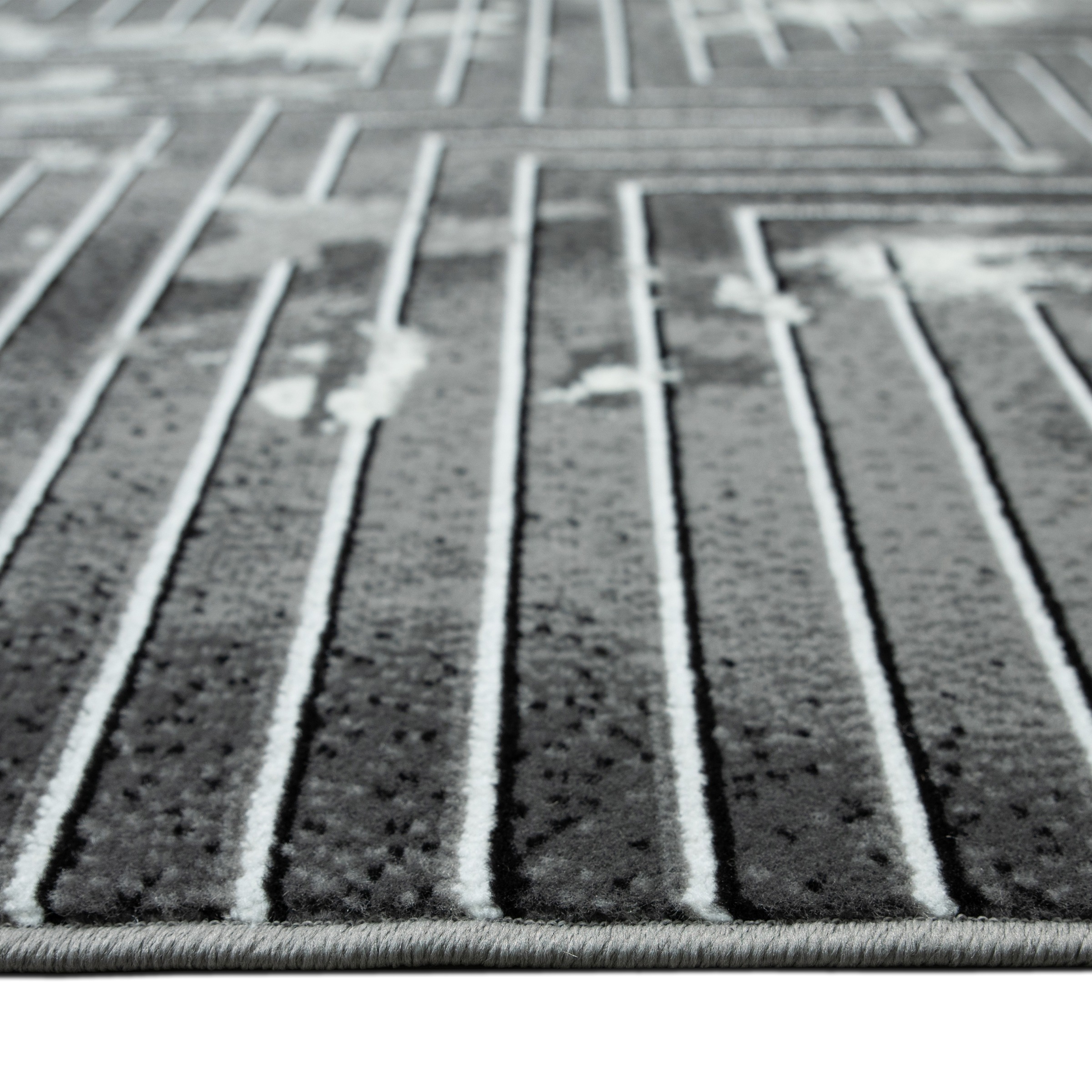 my home Teppich »Leiga, 3D-Effekt, leichter Glanz, Scandi-Look« rechteckig 8 mm Höhe Kurzflor, Wohnzimmer, Esszimmer, Schlafzimmer
