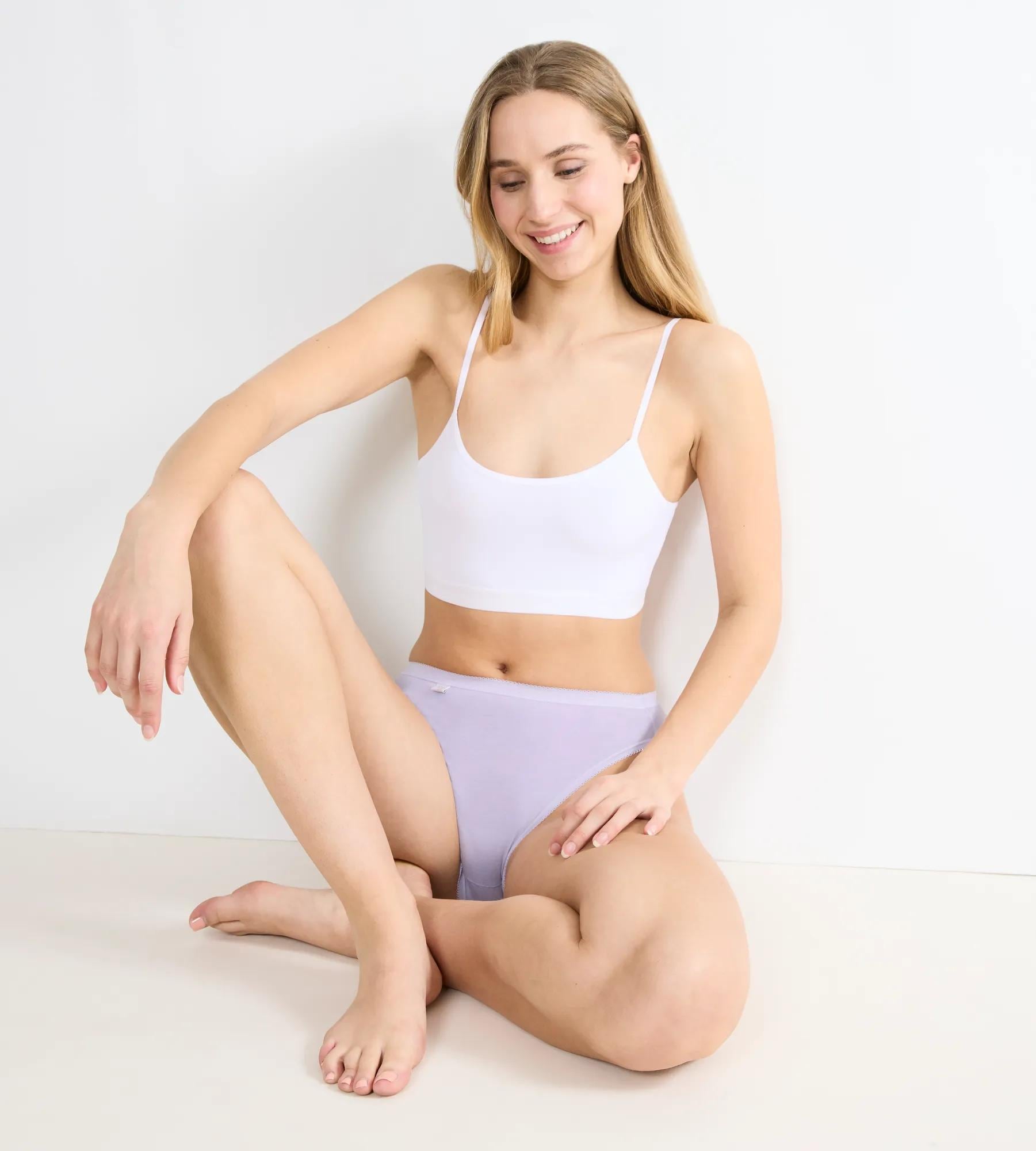sloggi Culotte haute »Basic+ Tai« 3er Pack,  mit hohem Beinausschnitt, Cotton-Mix, glatte Nähte