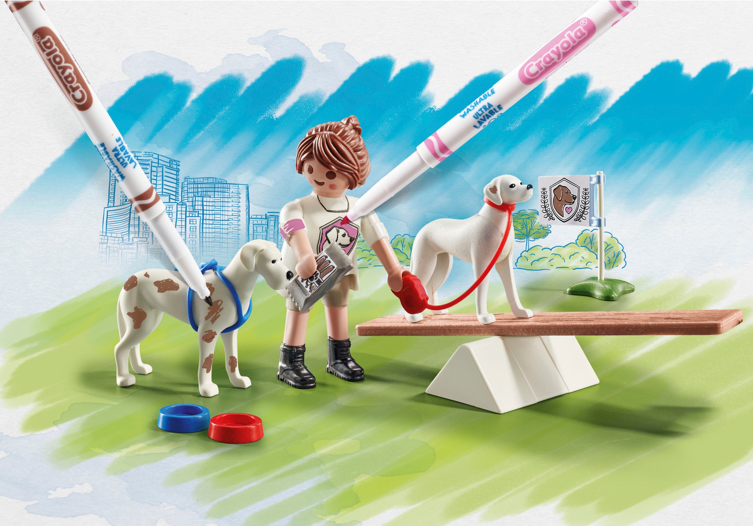 Playmobil® Jeu de construction »Hundetraining (71517), Color« Made in Europe
