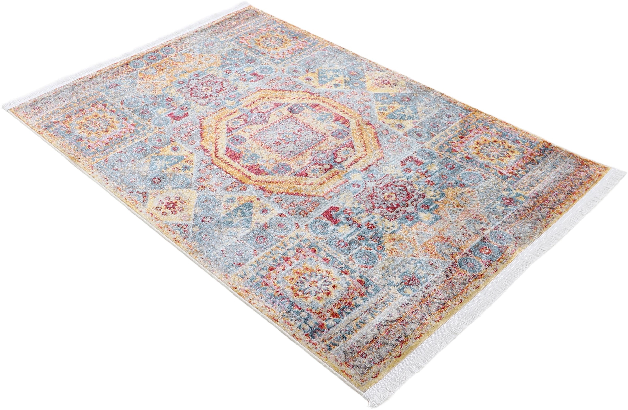 carpetfine Tapis »Helen« Rectangulaire 7 mm Höhe Look vintage orient, salon