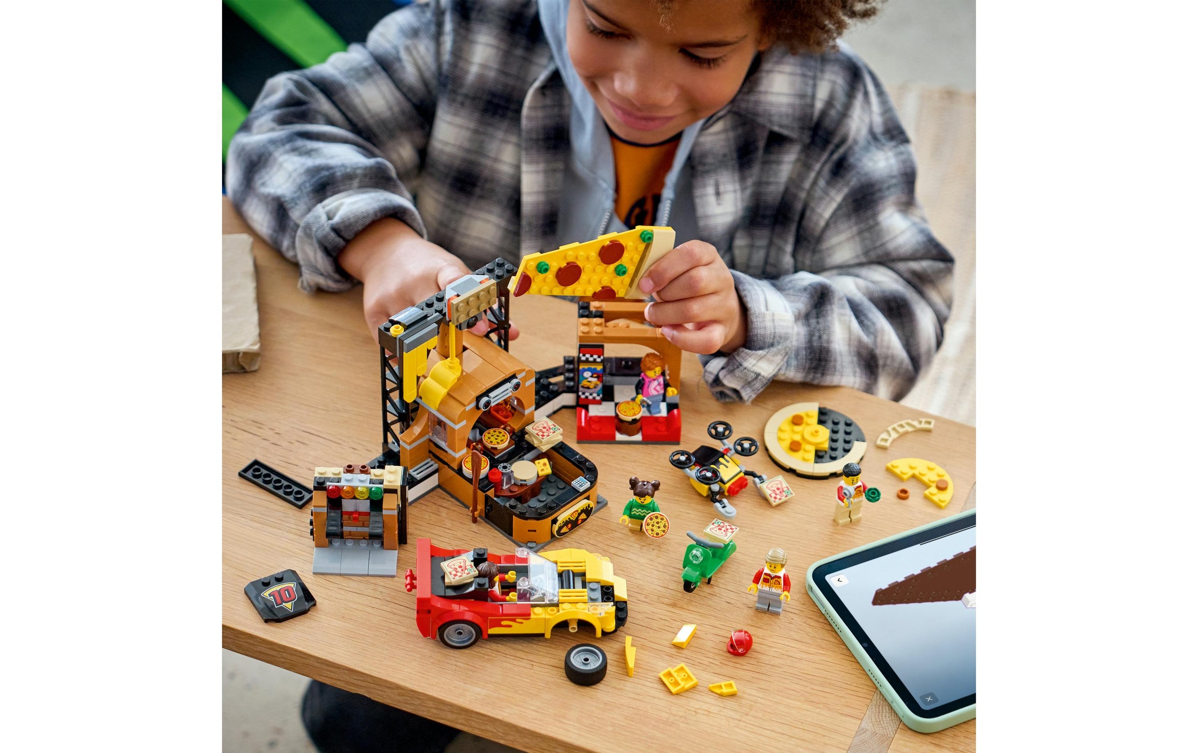 LEGO® Pions de construction »Pizza-Liefererlebnis mit Fahrzeugen (60496), LEGO City« fabriqué en Europe
