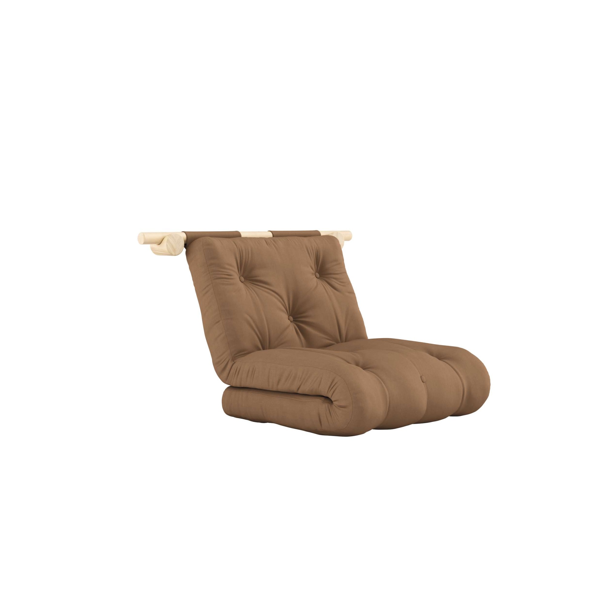 Karup Design Schlafsofa »Hooked Sofa Bed / Sleeper Chair – Sitz- oder Schlafplatz, platzsparend« Futonmatratze inkl. Halterungsset aus FSC®-zertifiziertem Massivholz