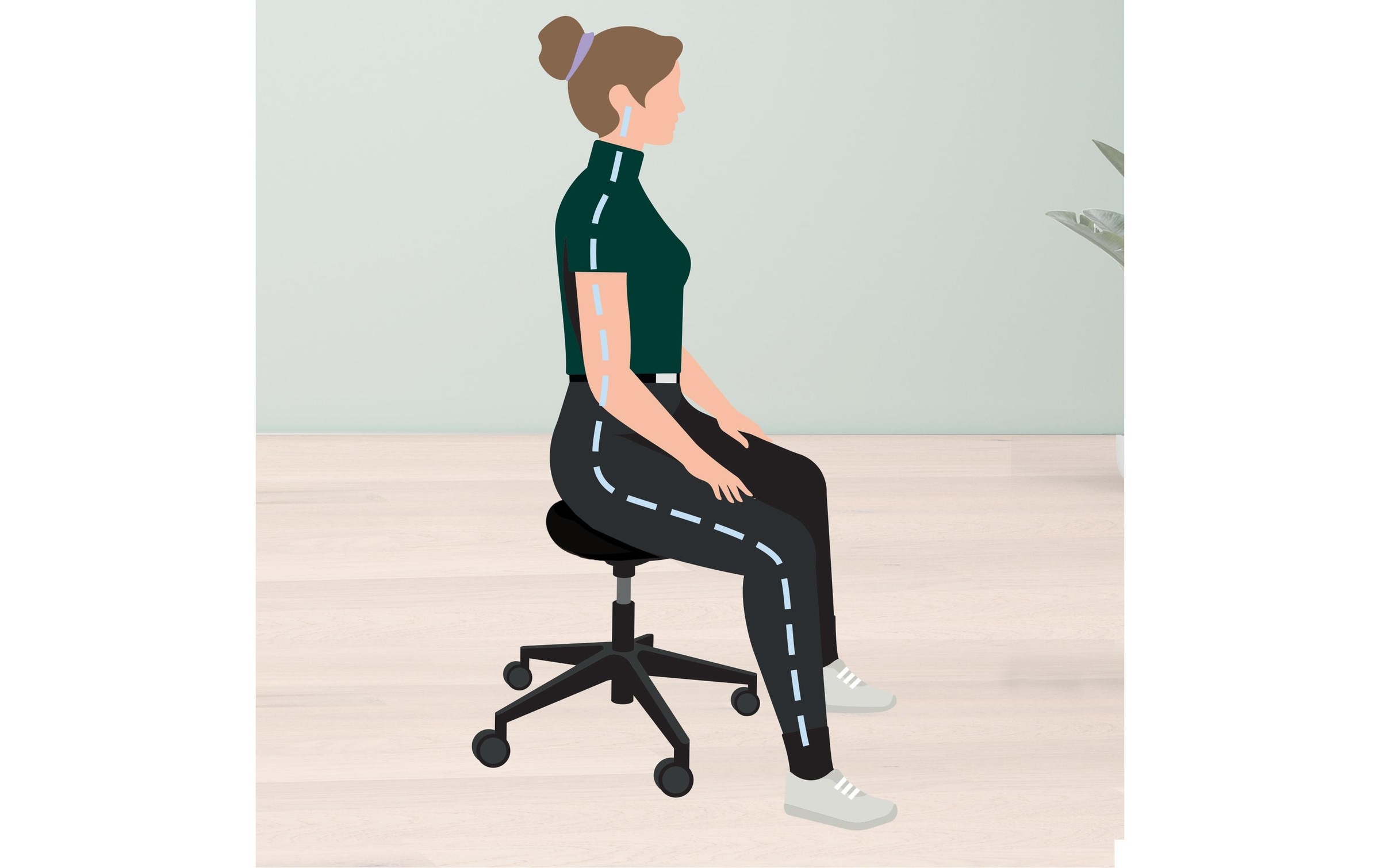 LEITZ Arbeitshocker »Ergonomischer mit Rollen«