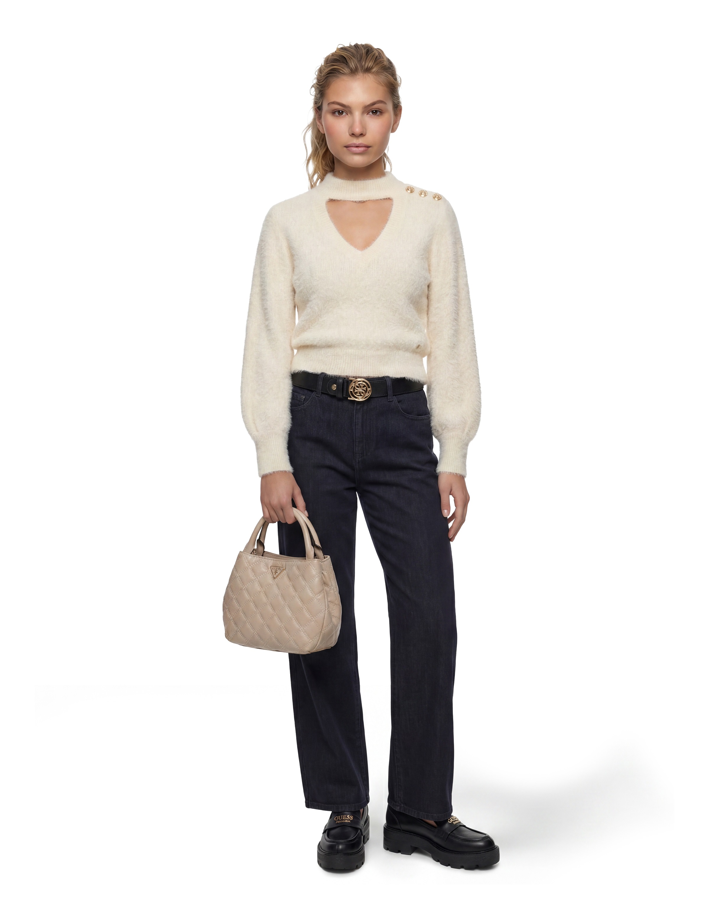 Guess Loafer »YAMINA«  Halbschuh, Slipper in klassischer Optik