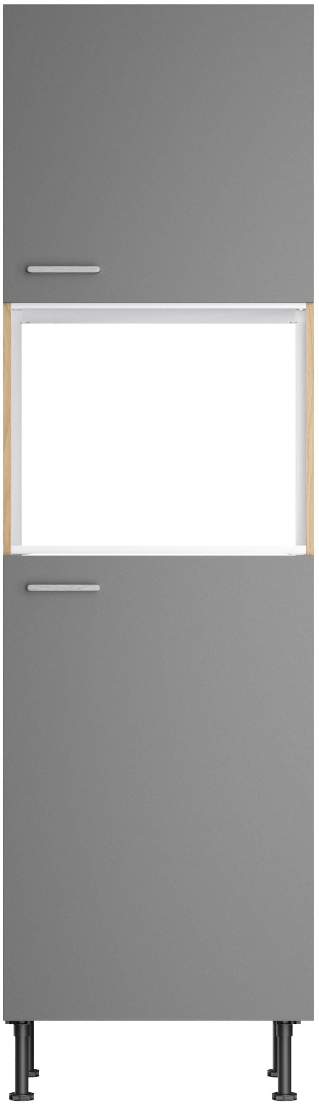 KOCHSTATION Armoire pour micro-ondes »KS-Lucy« Breite 60 cm, mit 2 Türen, Soft-Close, höhenverstellbare Füsse