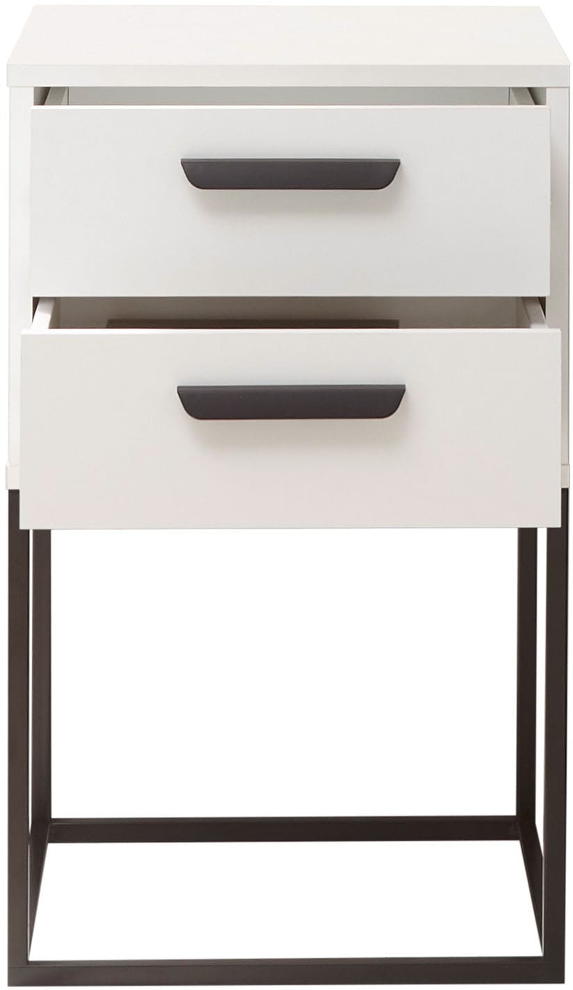 Schlafkontor Nachtkommode »Suna Kommode, Nachttisch, Nachtschrank« auf Metallgestell