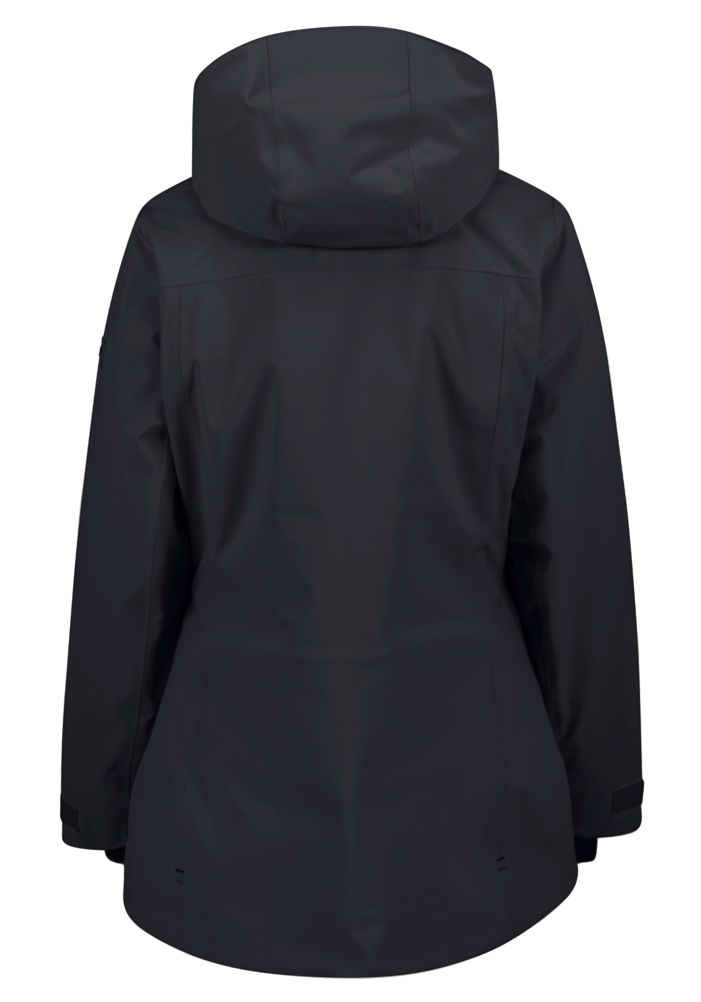CMP Parka fonctionnelle »WOMAN LONG JACKET FIX HOOD« avec capuche Coupe-vent, étanche, coutures thermocollées, rembourrage chauffant