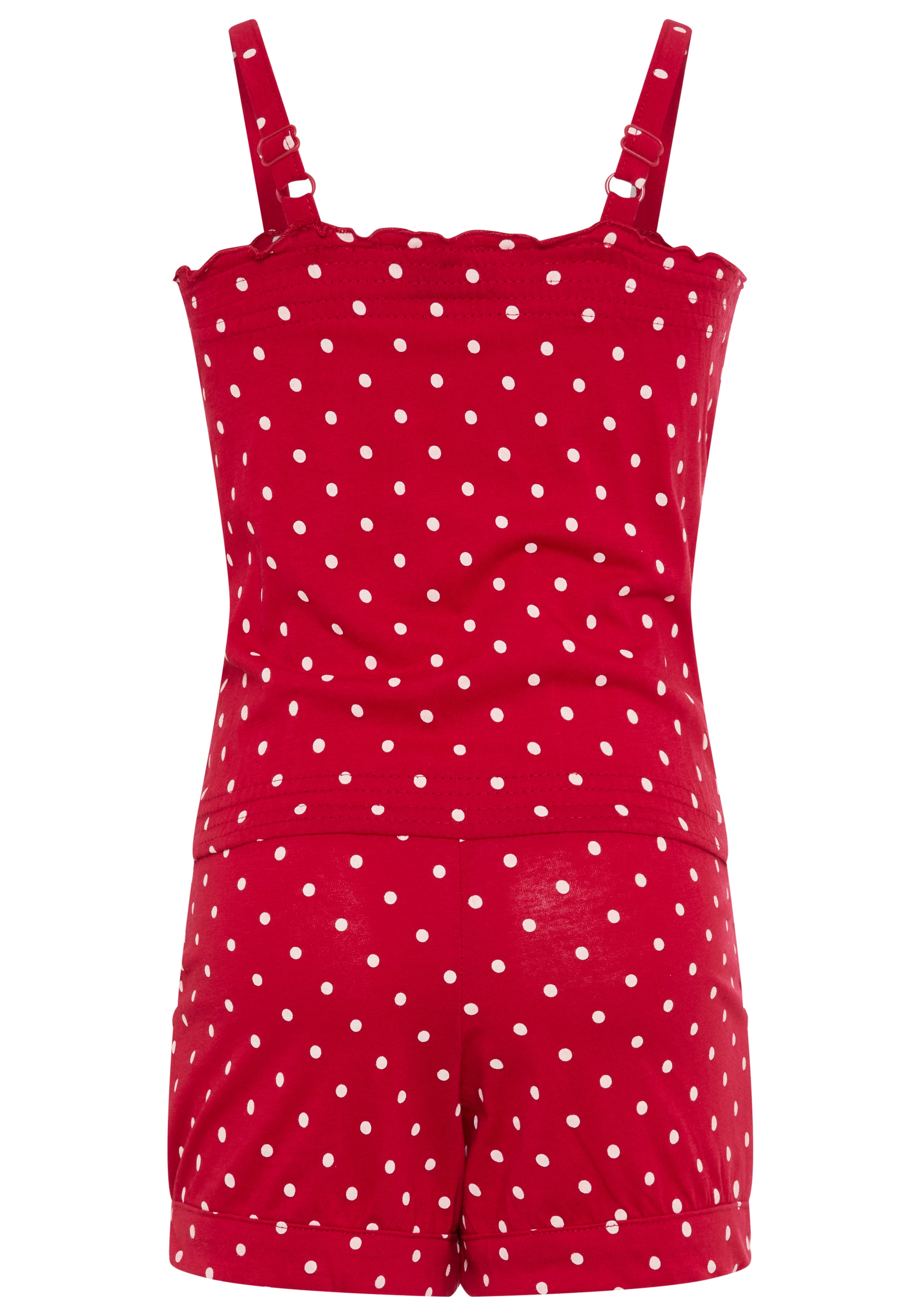 KIDSWORLD Kurzoverall »für kleine Mädchen« niedlich gepunktet