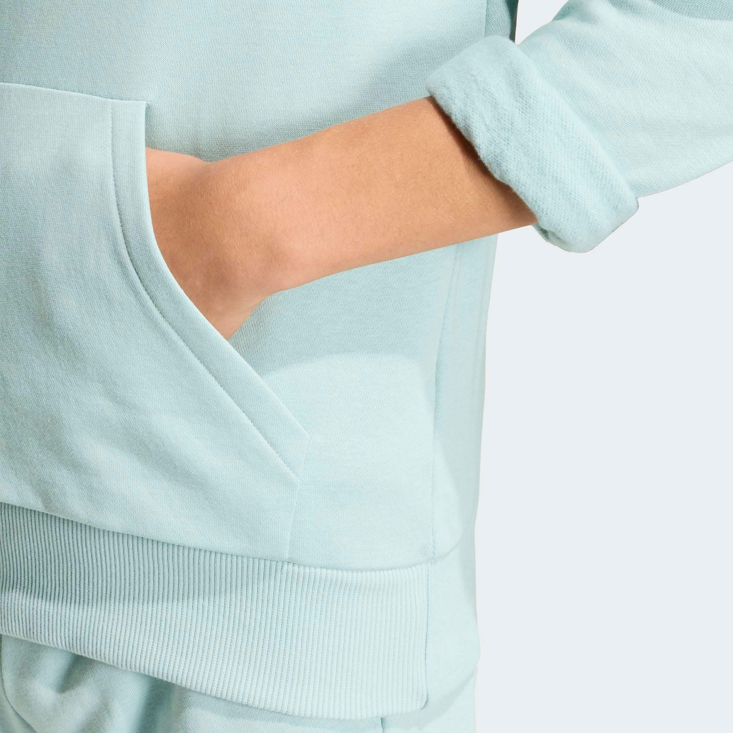 adidas Sportswear Kapuzensweatshirt »ADIDAS SLOGAN FLEECE-HOODIE«, mit Kängurutasche, sportlicher Stil, aus weichem Fleece
