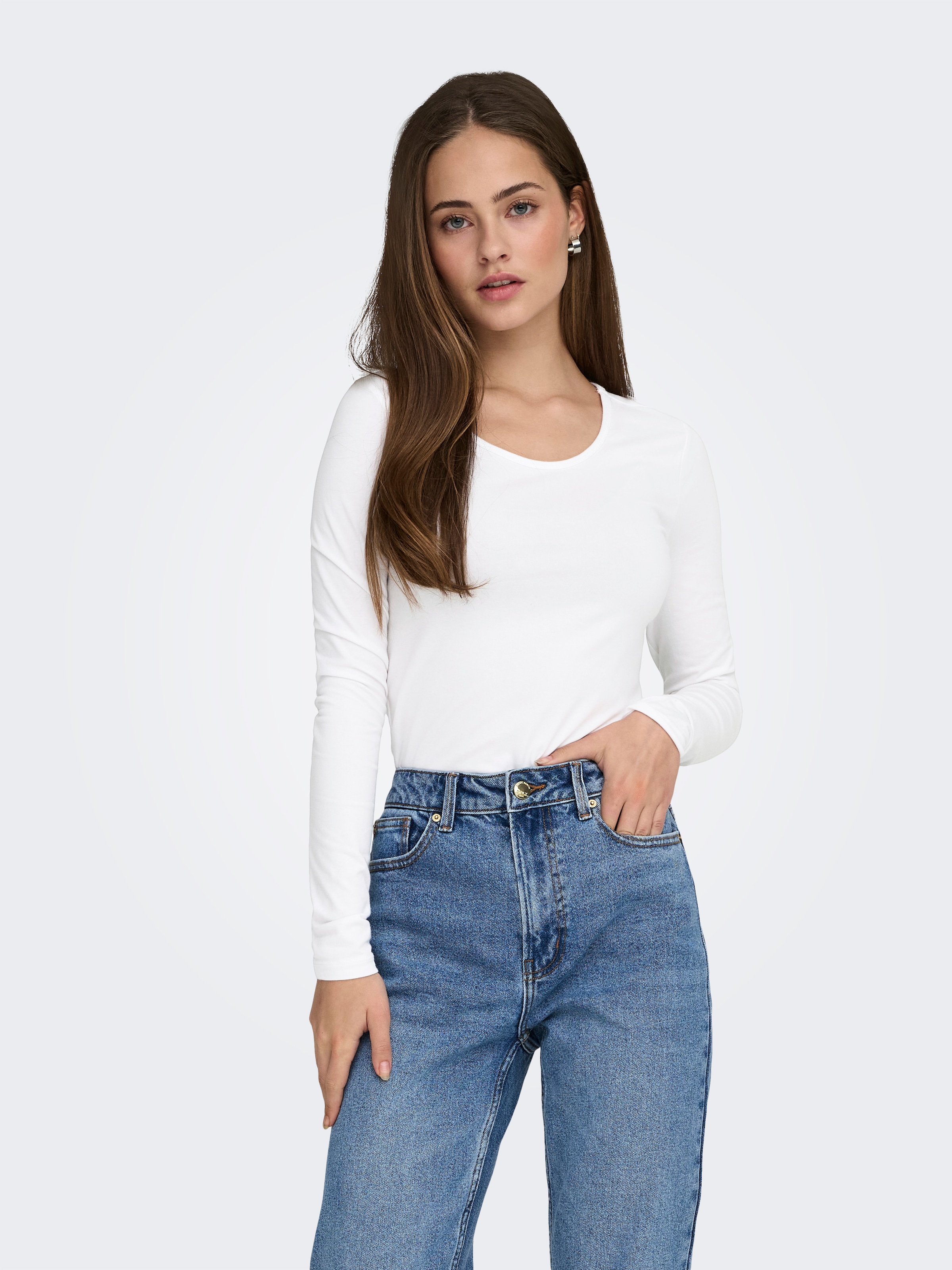 ONLY Langarmshirt »ONLLIVE LOVE L/S ONECK«