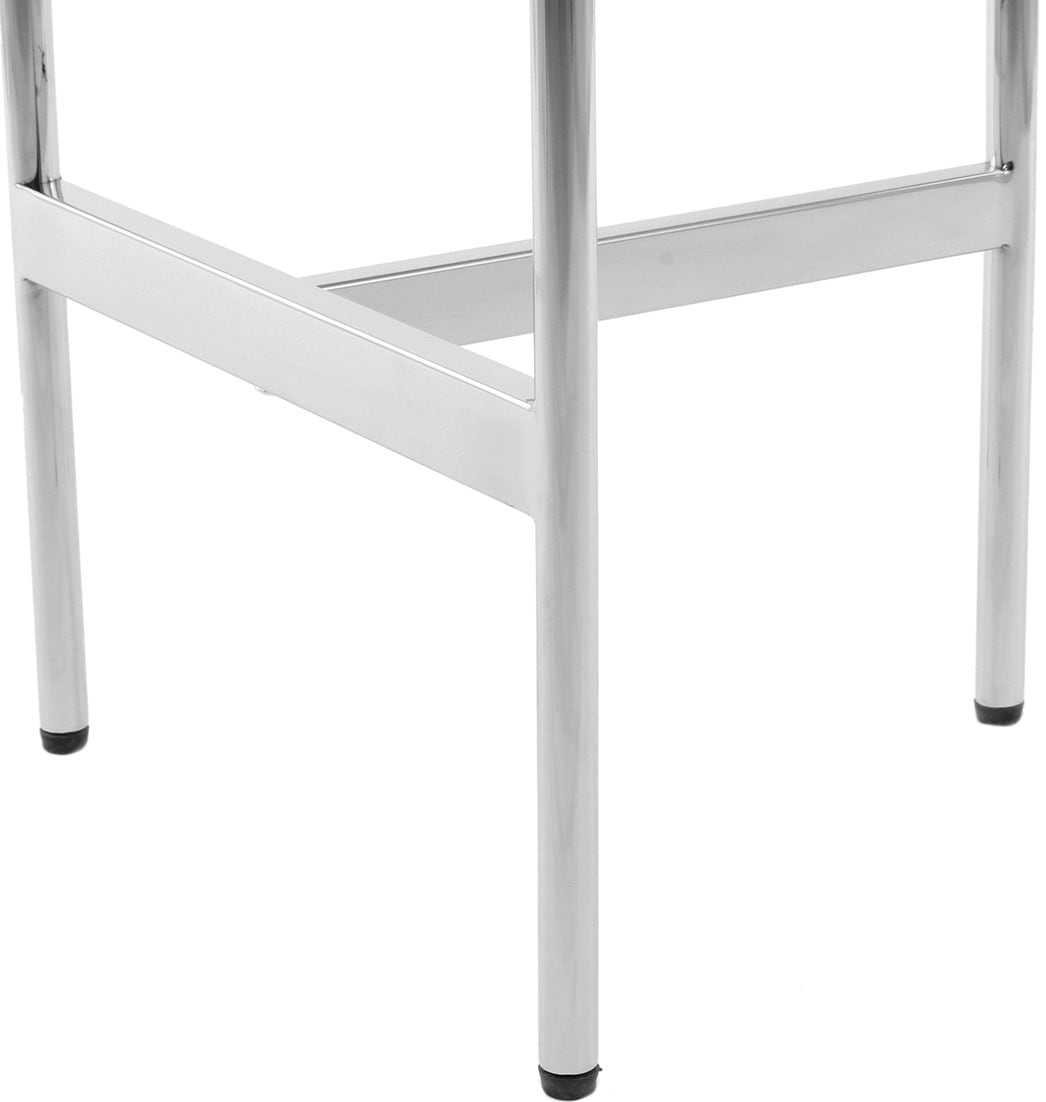 Kayoom Beistelltisch »Pero 125, Minimalistisches Design, Passt zu jedem Einrichtungsstil« 1 Stk. tlg. Gestelldesign aus Edelstahl, runde Ablagefläche, minimalistisch