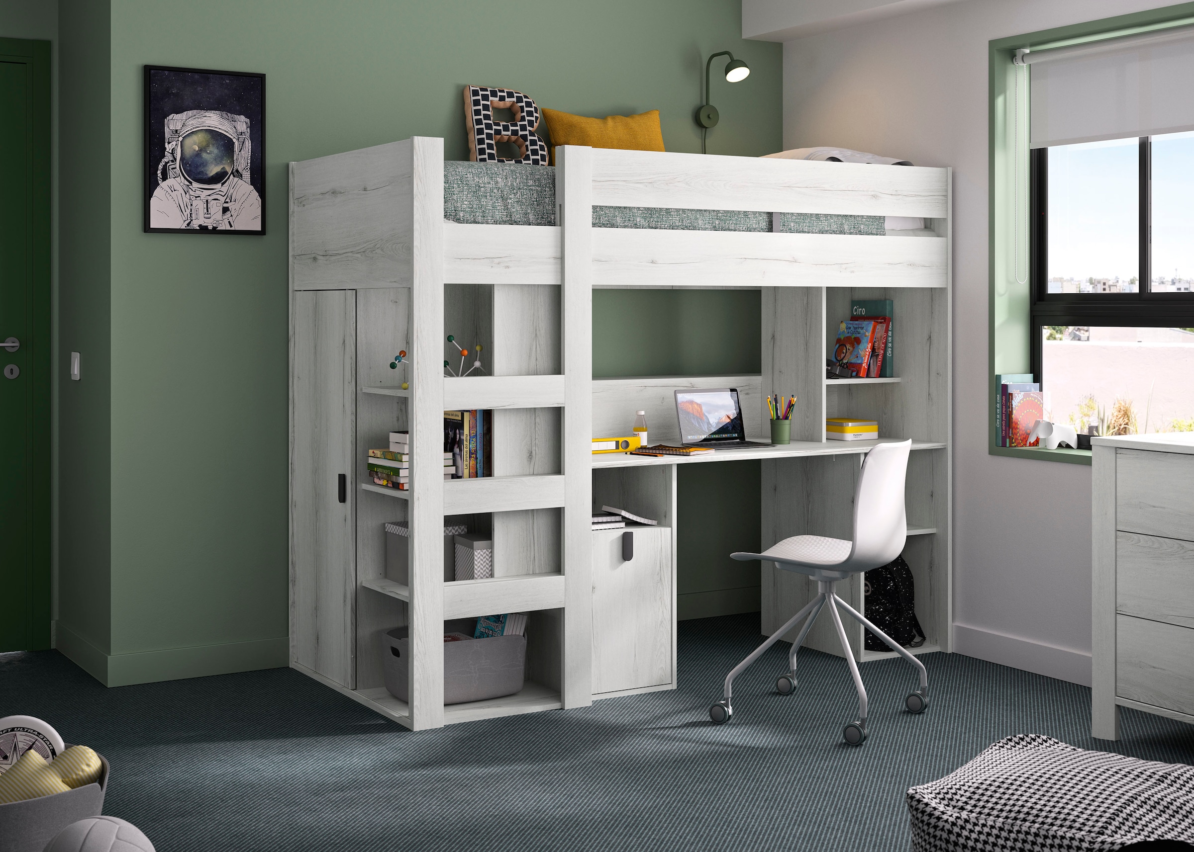 Gami Hochbett »Lugano« All-in-one Bett