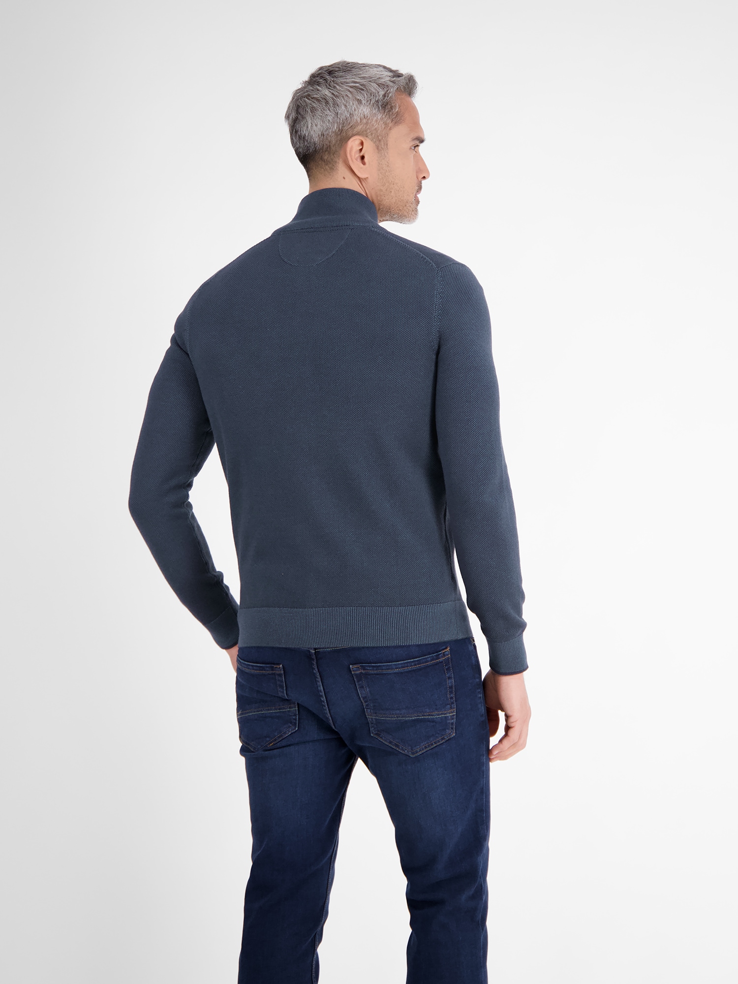 LERROS Strickjacke »LERROS Melange-Strickjacke für Herren«