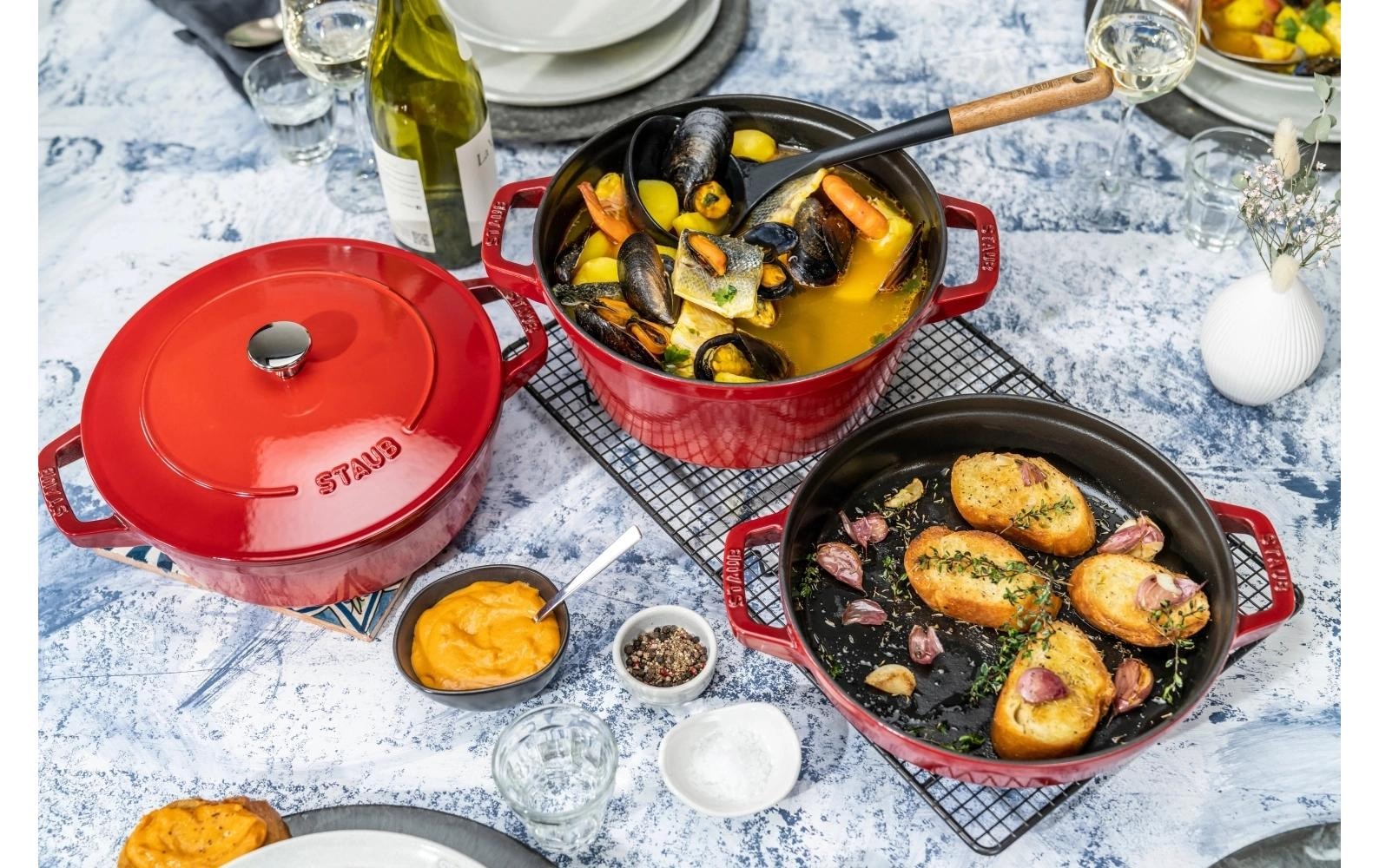 STAUB Set de casseroles »Cocotte 4-teilig, 24 cm, 9 l«