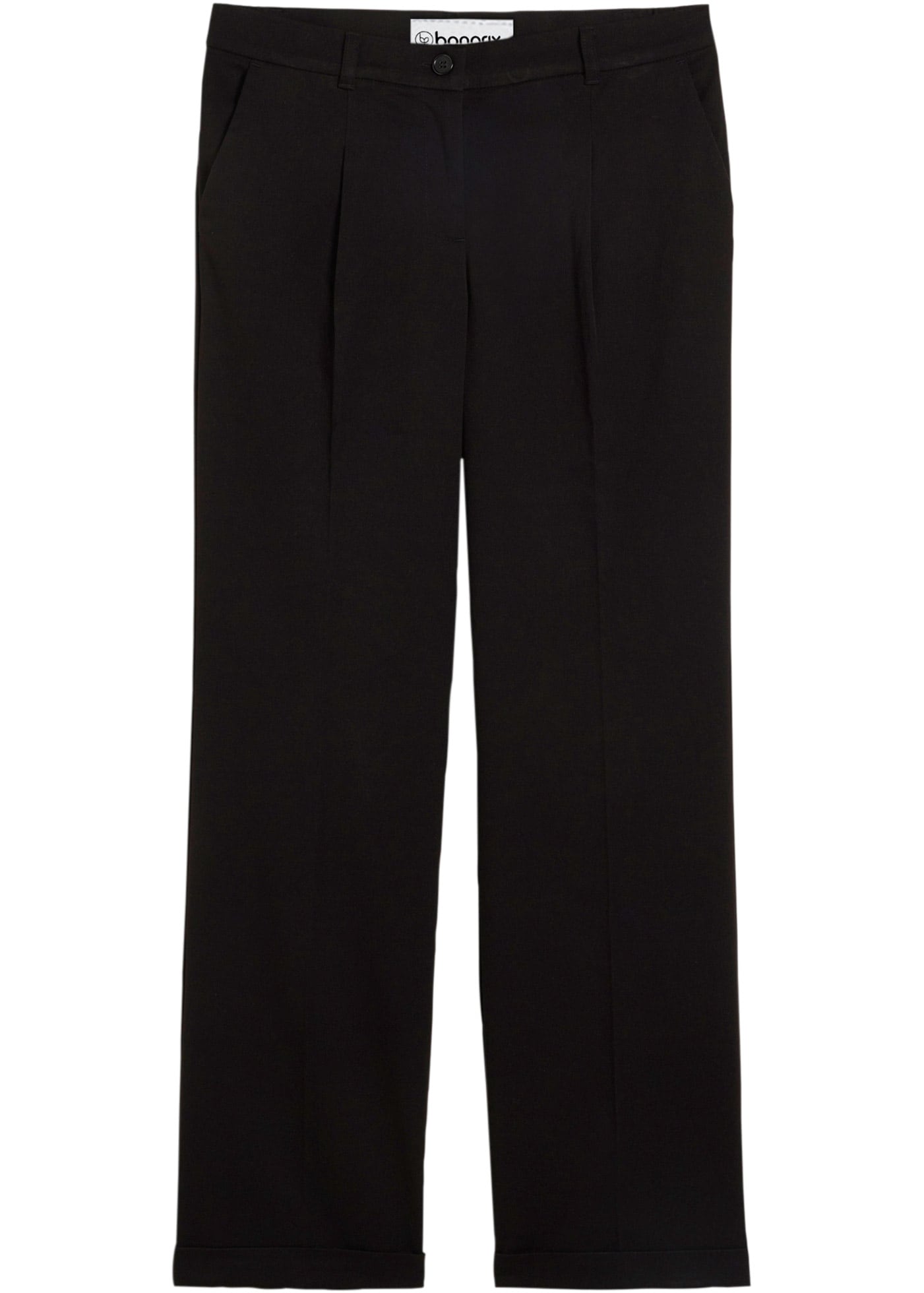 bonprix Pantalon marlène »Marlenehose«  weite Hose, mit Bügelfalte und Umschlagsaum, lockere Passform