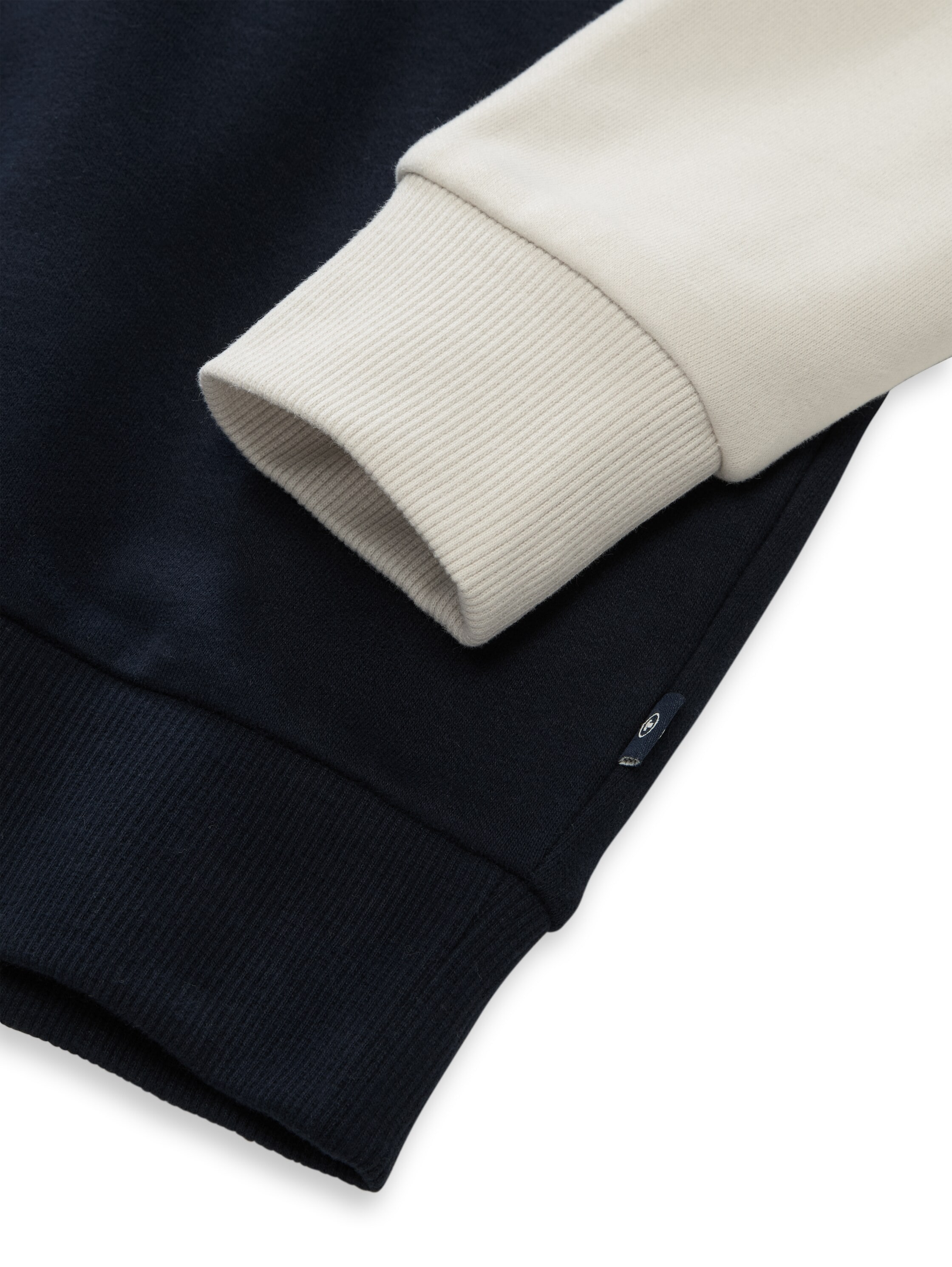 TOM TAILOR Sweat à capuche , design colorblock

