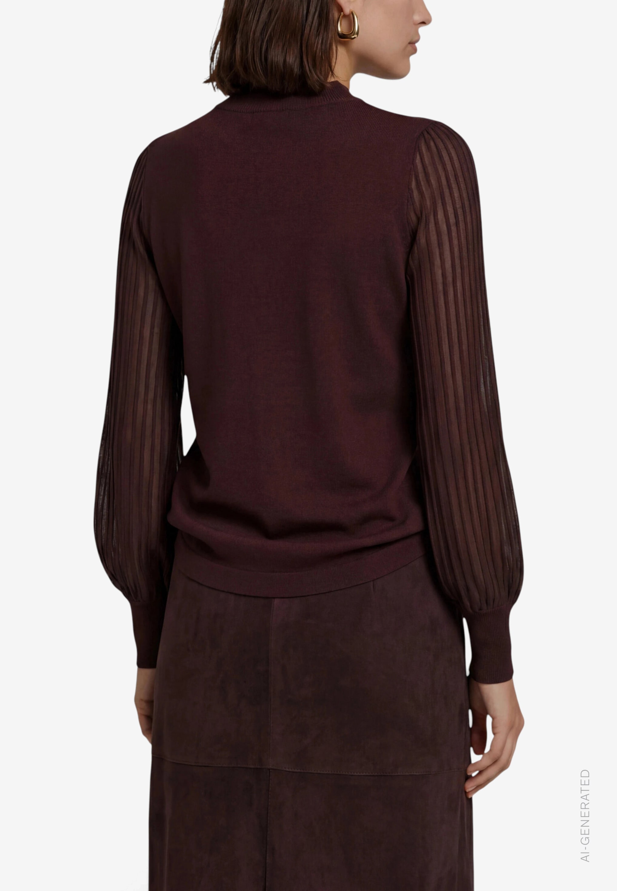 Zero Pull en tricot avec manches transparentes