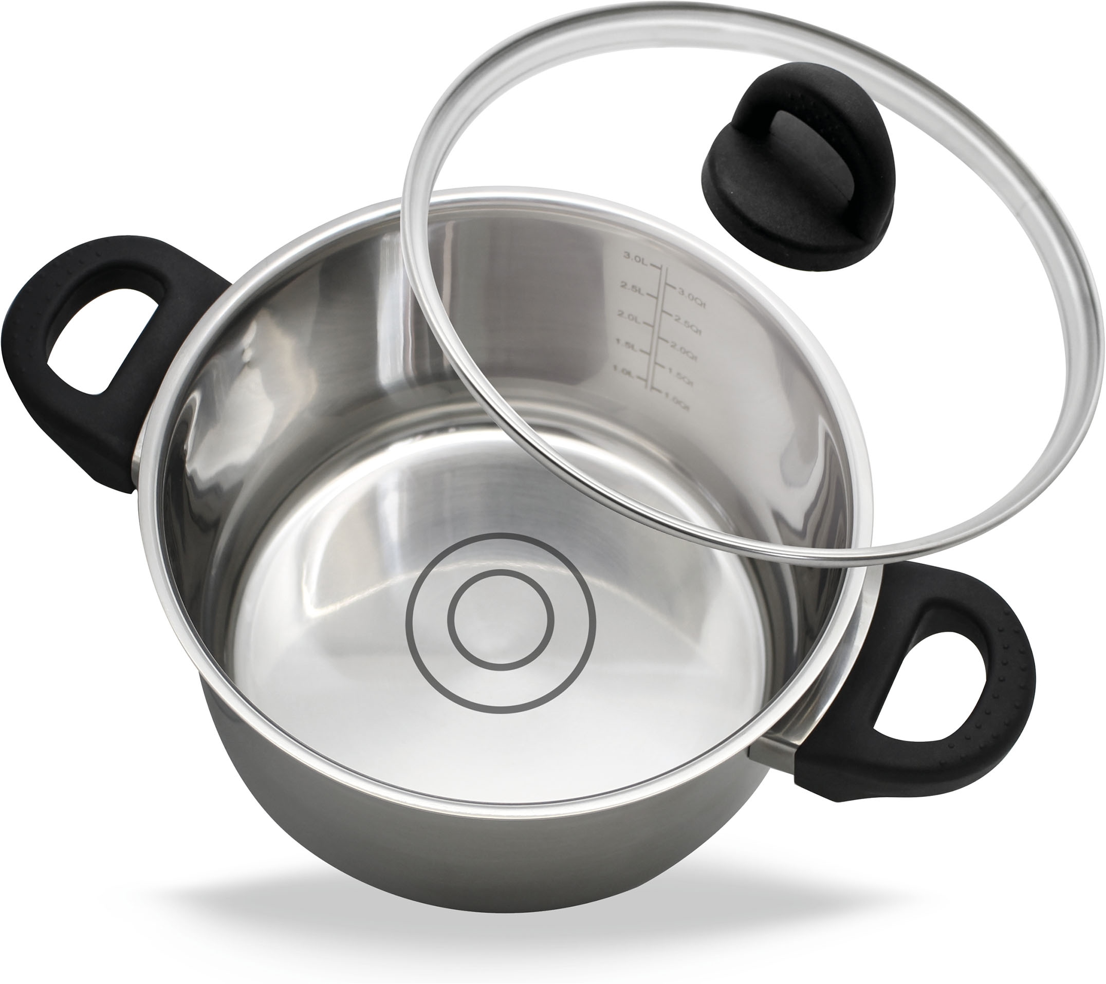 Elo Basic Set de casseroles »Turmalin« Ensemble, je 1 Fleischtopf Ø 16/20/24 cm, 1x Stielkasserolle Ø 16 cm, 7 cuis tlg.