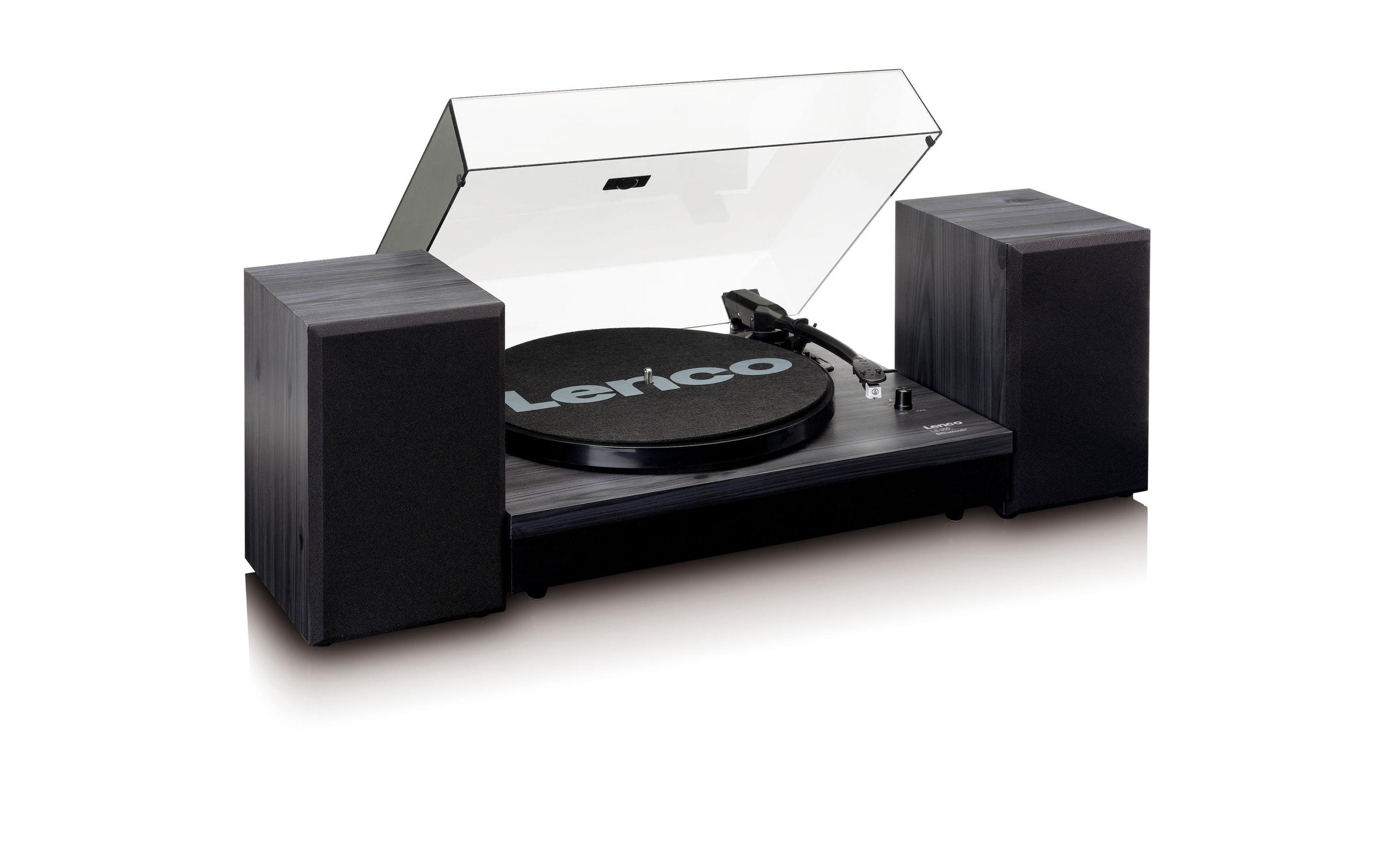 Lenco Plattenspieler »LS-300BK Plattenspieler mit ext. Lautsprechern«