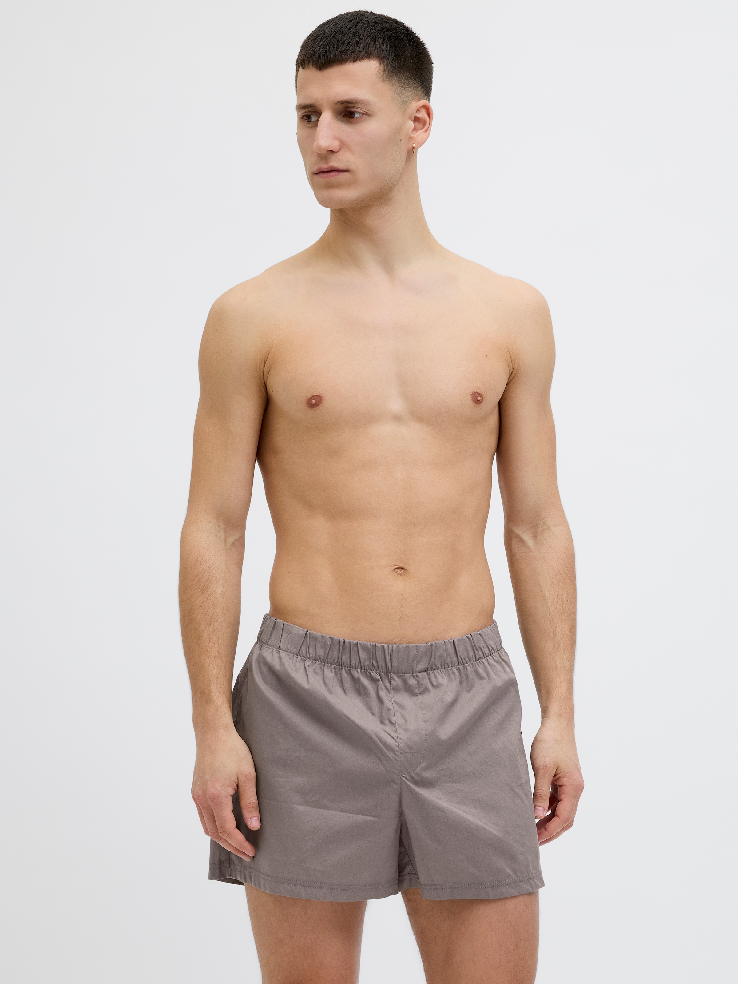 Jack & Jones Boxers »JACMILANO WOVEN BOXERS 3 PACK NOOS« Packung, 3 cuis Baumwolle, elastisches Bündchen
