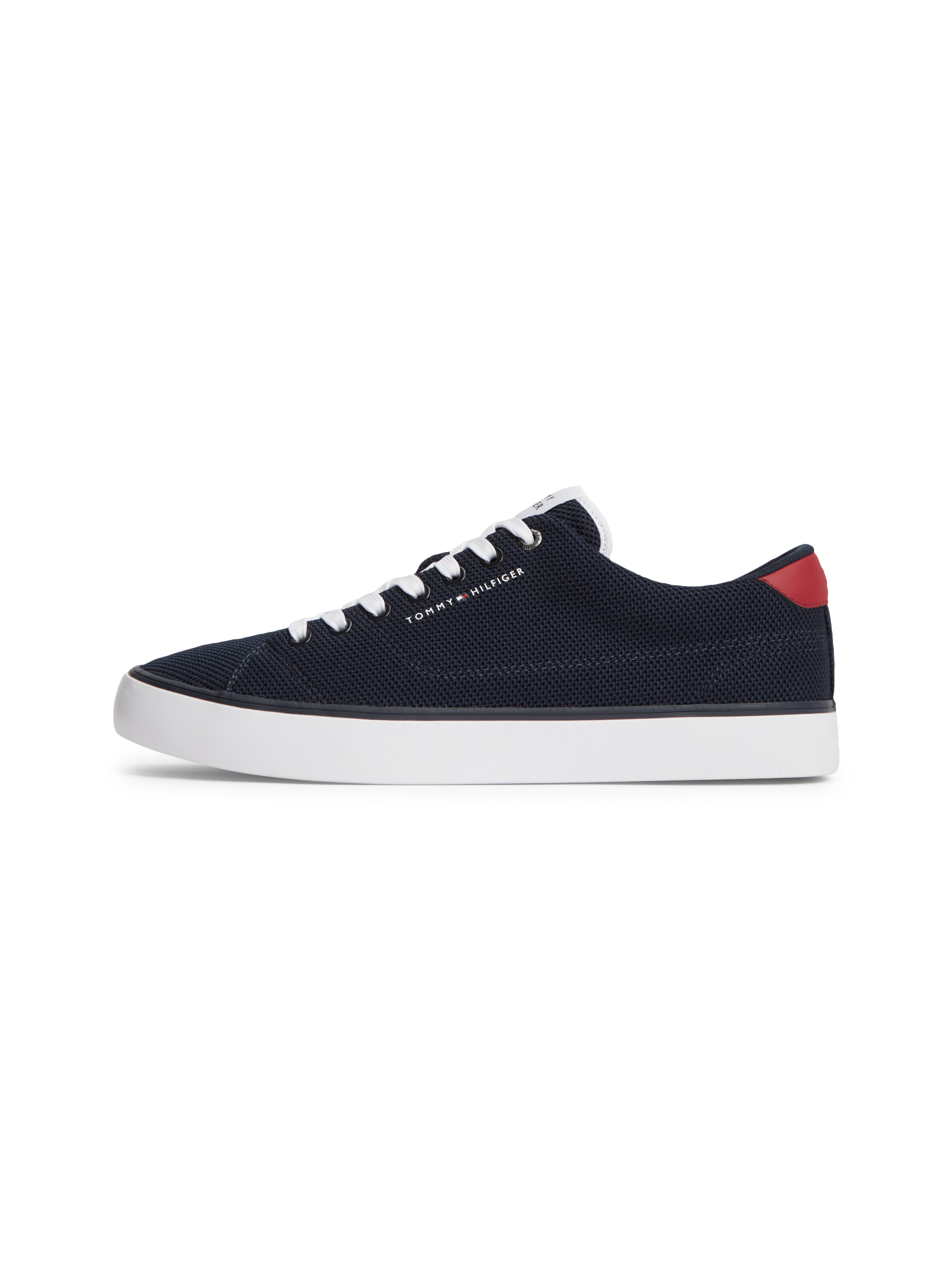 Tommy Hilfiger Sneakers »TH HI VULC CORE LOW SUMMER MESH«  Freizeitschuh, Halbschuh, Schnürschuh mit Kontrastbesätzen