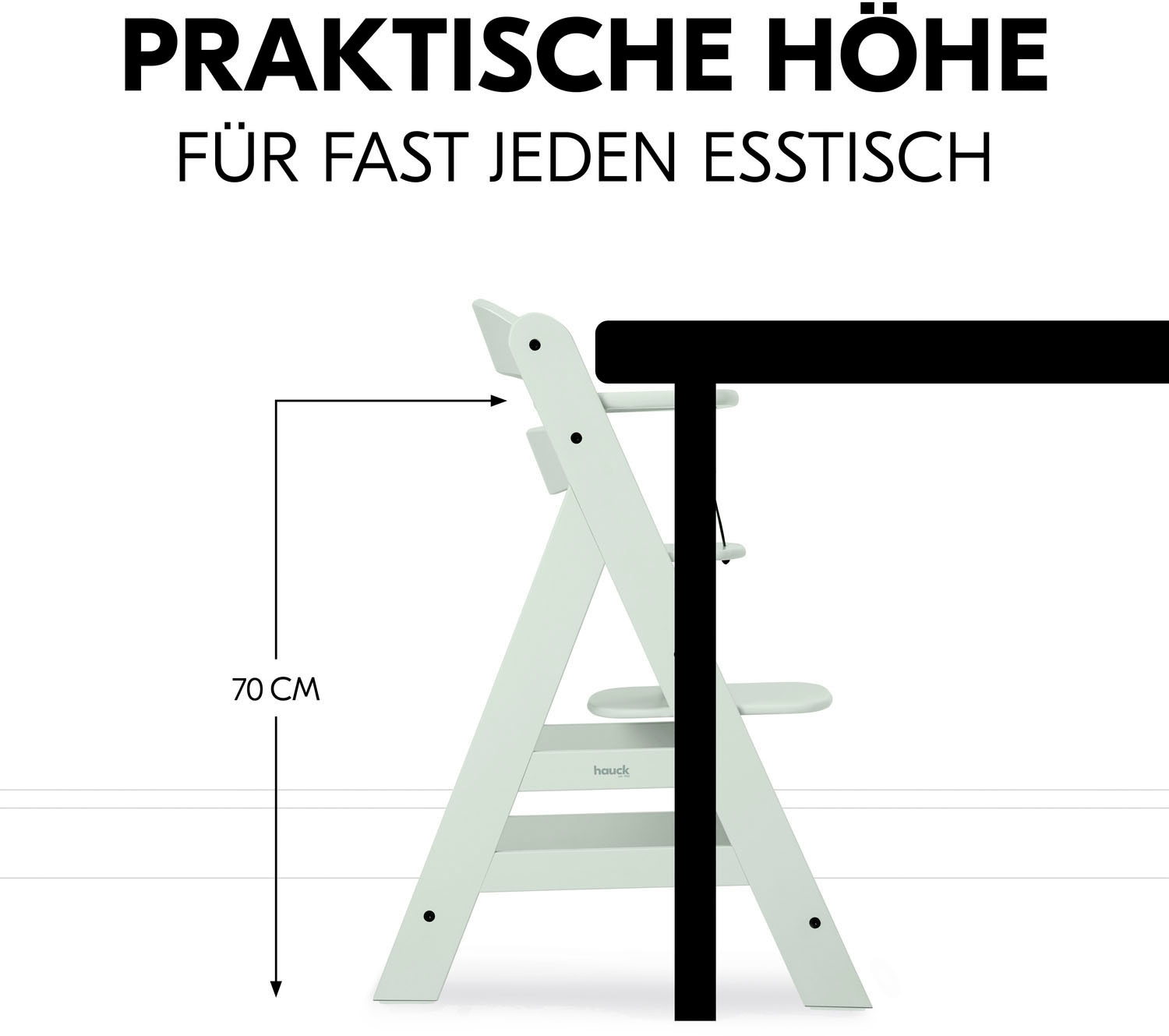 Hauck Chaise haute »Alpha+« () FSC® - schützt Wald