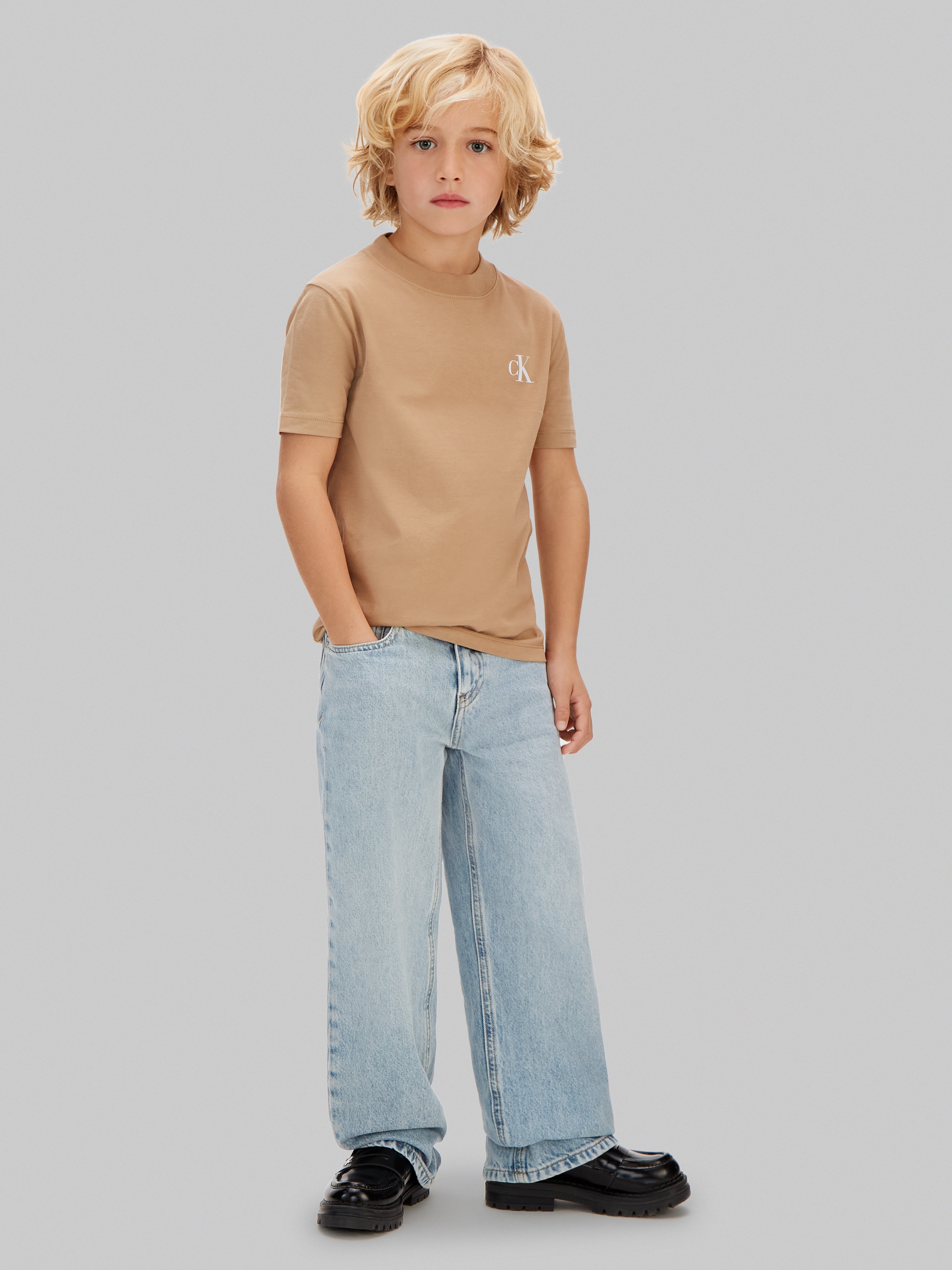 Calvin Klein Jeans T-Shirt »2-PACK MONOGRAM TOP« 2 Regular fit für Kinder, 2er-Set