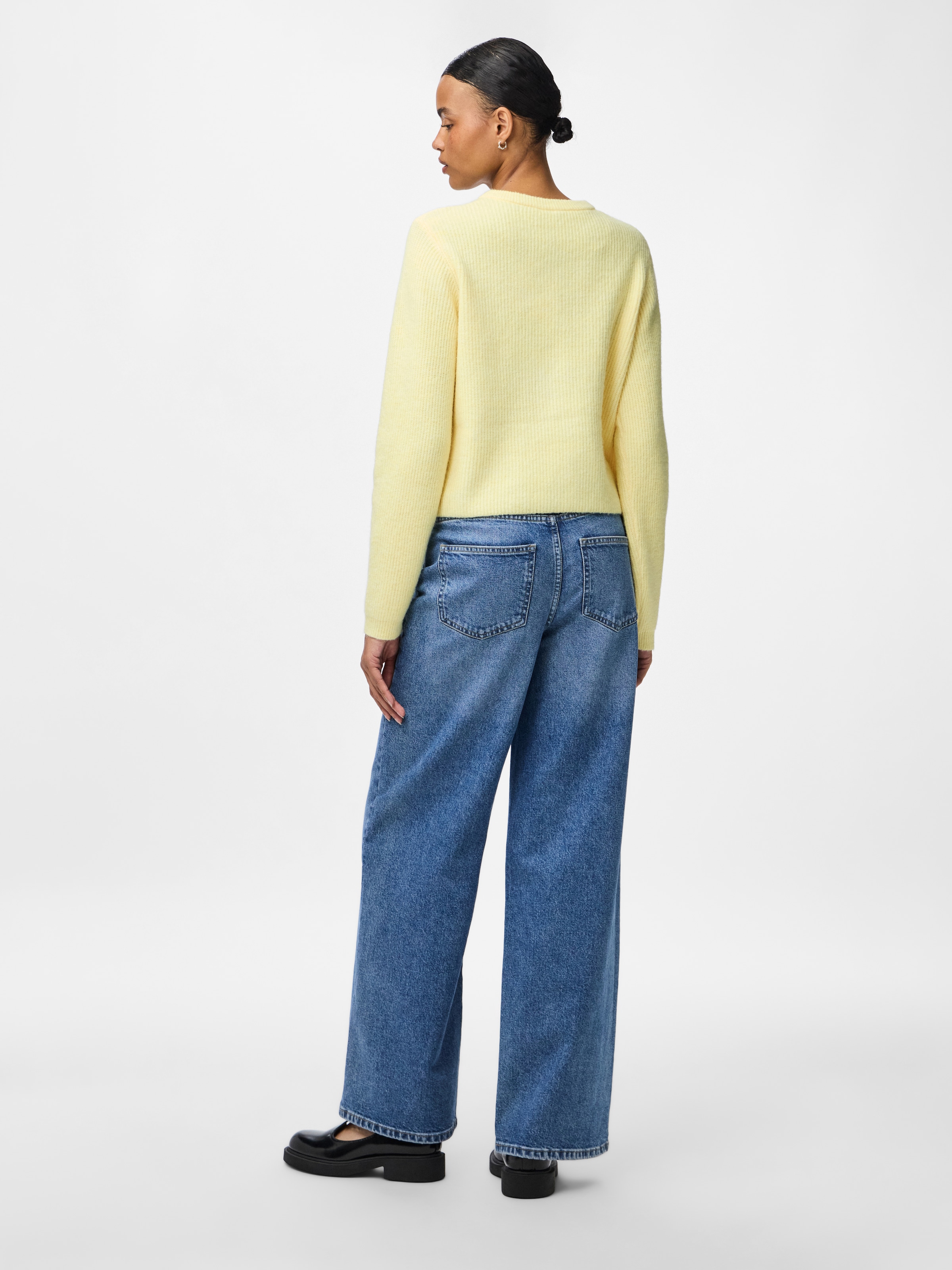 pieces Veste en tricot »PCSILLY LS O-NECK KNIT CARDIGAN NOOS BC« mélange de matériaux, coupe régulière