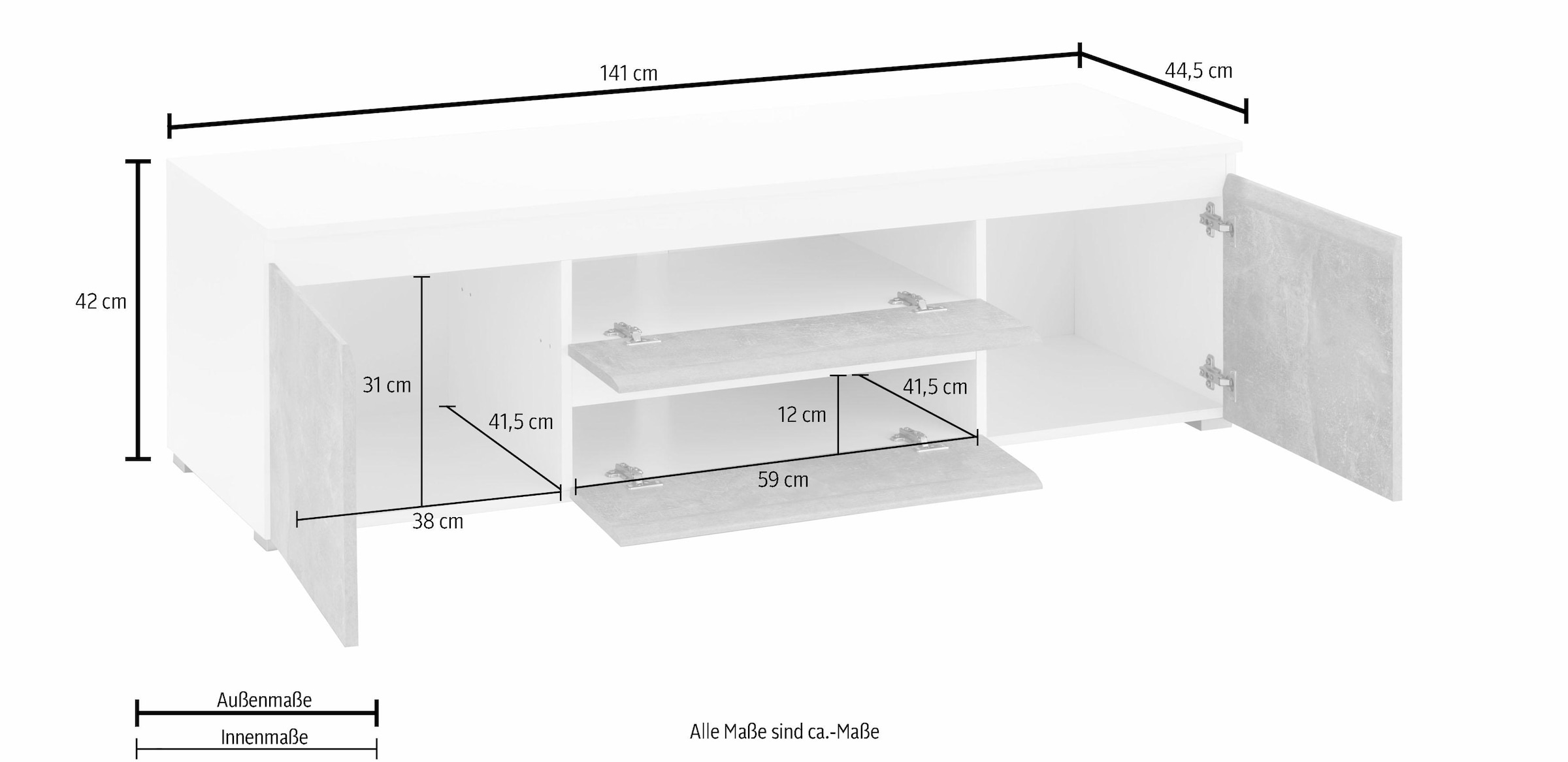 Paroli Kommode »Joker« Breite 141 cm