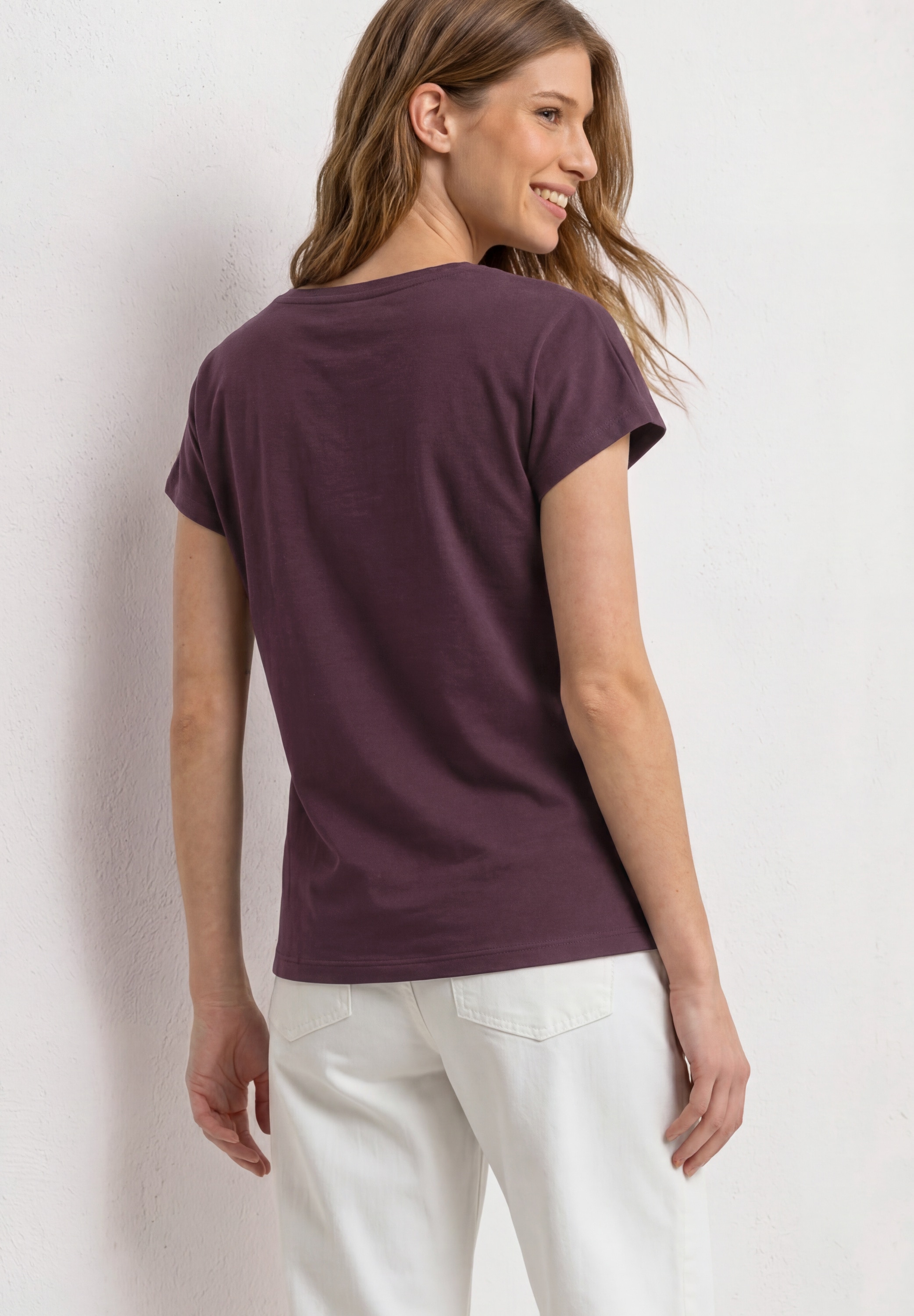 STREET ONE Haut de chemise Sommertop mit Wording