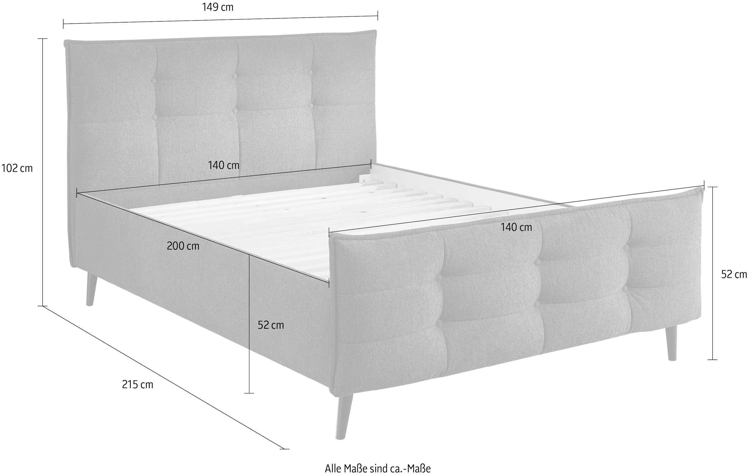 ED EXCITING DESIGN Lit rembourré »Mario B«