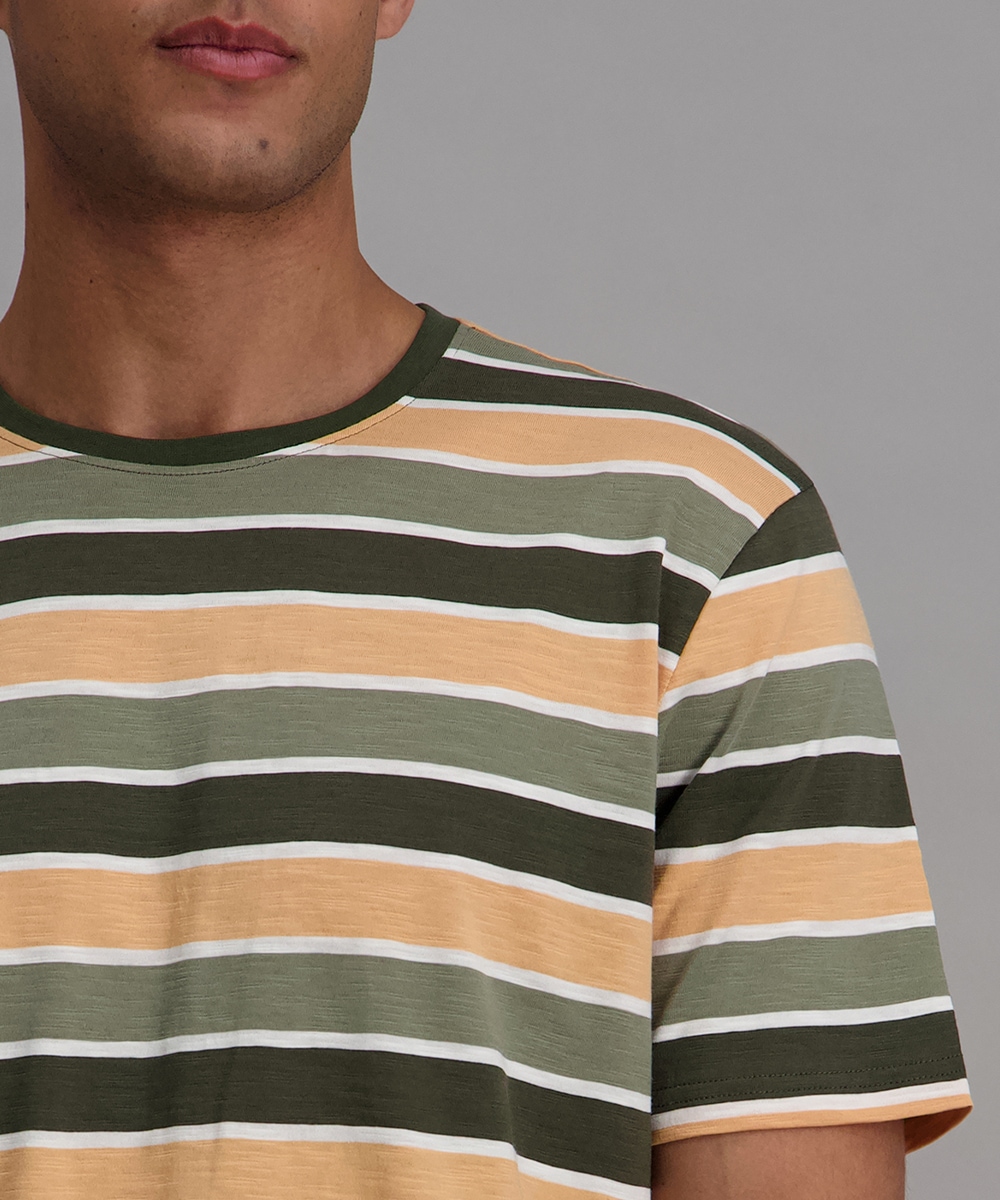 Pioneer Authentic Jeans T-Shirt mit Streifen Muster