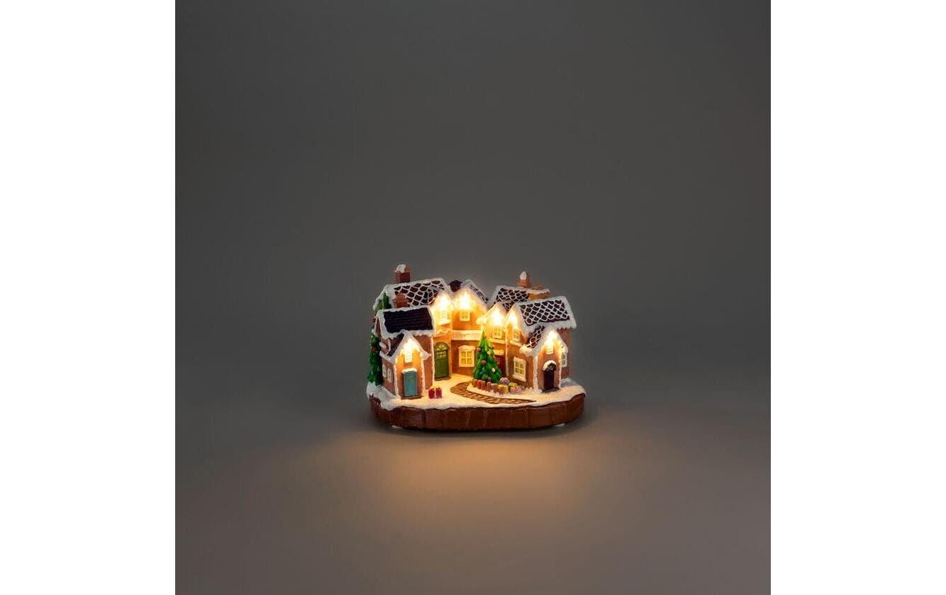 KONSTSMIDE Lumière décorative LED »LED Fiberoptikhaus Lebkuchendorf 7 warmweisse Dioden«