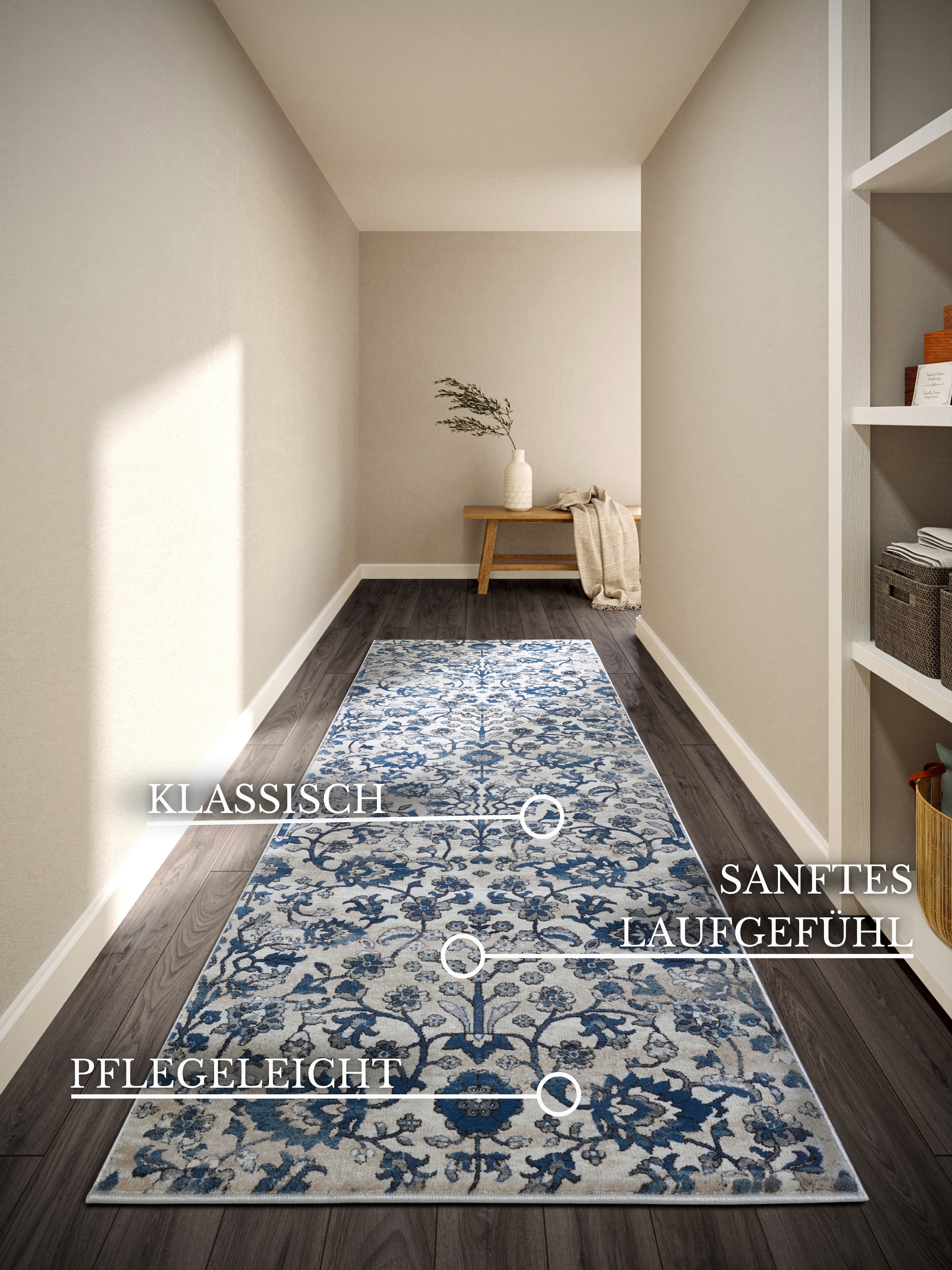 Villeroy & Boch Tapis »Ernest« Rectangulaire 11 mm Höhe Läufer, Orientalisch in einem Vintage-Look, Wohnzimmer, Kurzflor