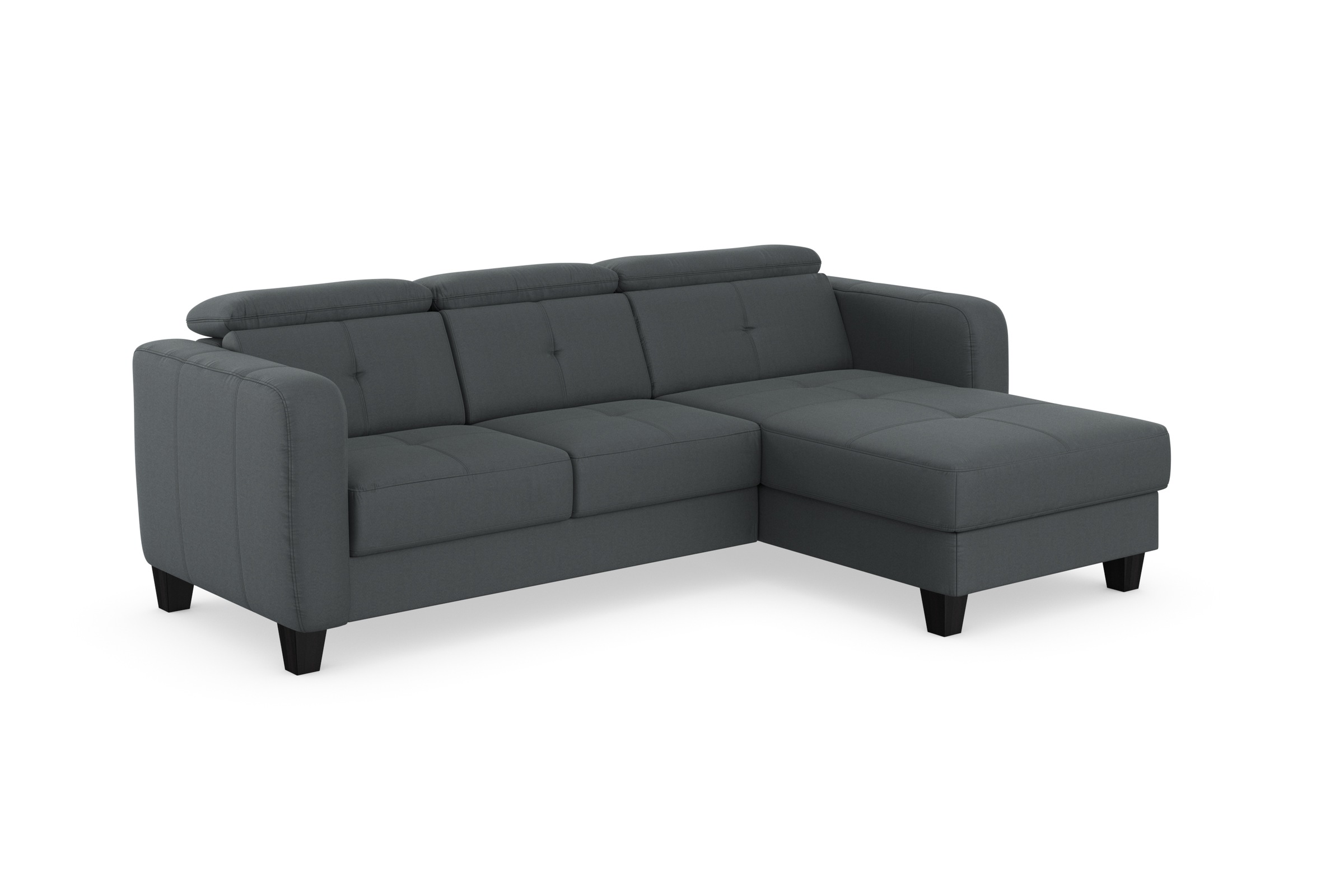 sit&more Ecksofa »Belluci L-Form« inklusive Federkern, wahlweise mit Bettfunktion und Bettkasten
