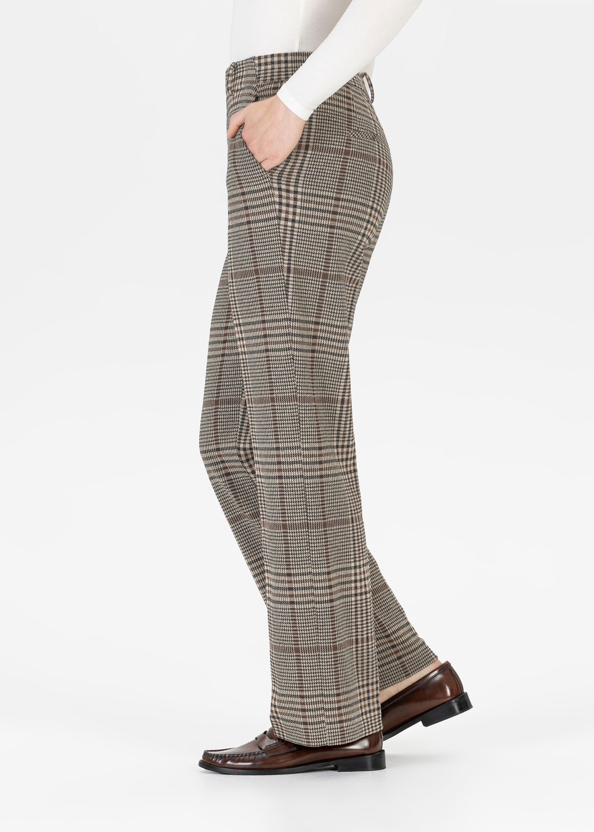 Stehmann Stoffhose »Fenja«  kariert, im Karo-Look und mit Bundfalte
