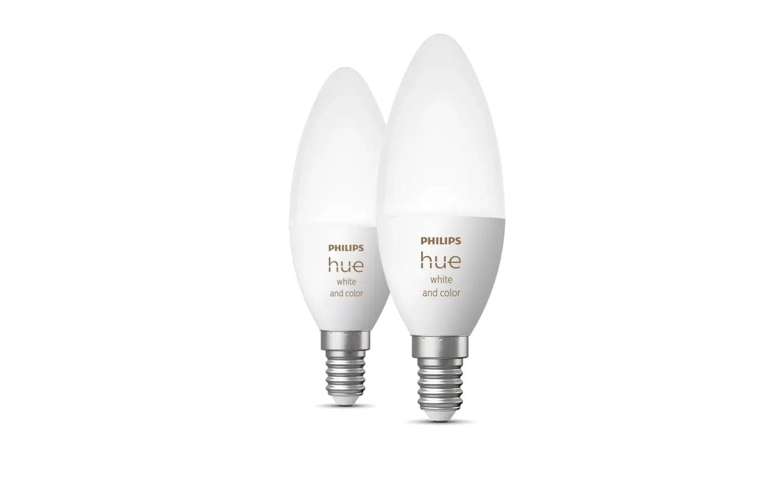 Philips Hue Ampoules LED »Hue WCA B39 E14 500 lm, 1000-20000 K, Doppelpack, EU« RVB | blanc chaud - blanc froid