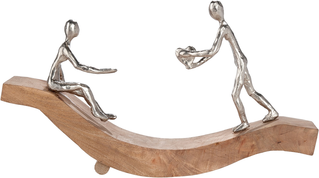 GILDE Skulptur »Skulptur Catch my heart naturfarben« Liebe Romantik Paar Zuneigung Emotion Verbundenheit