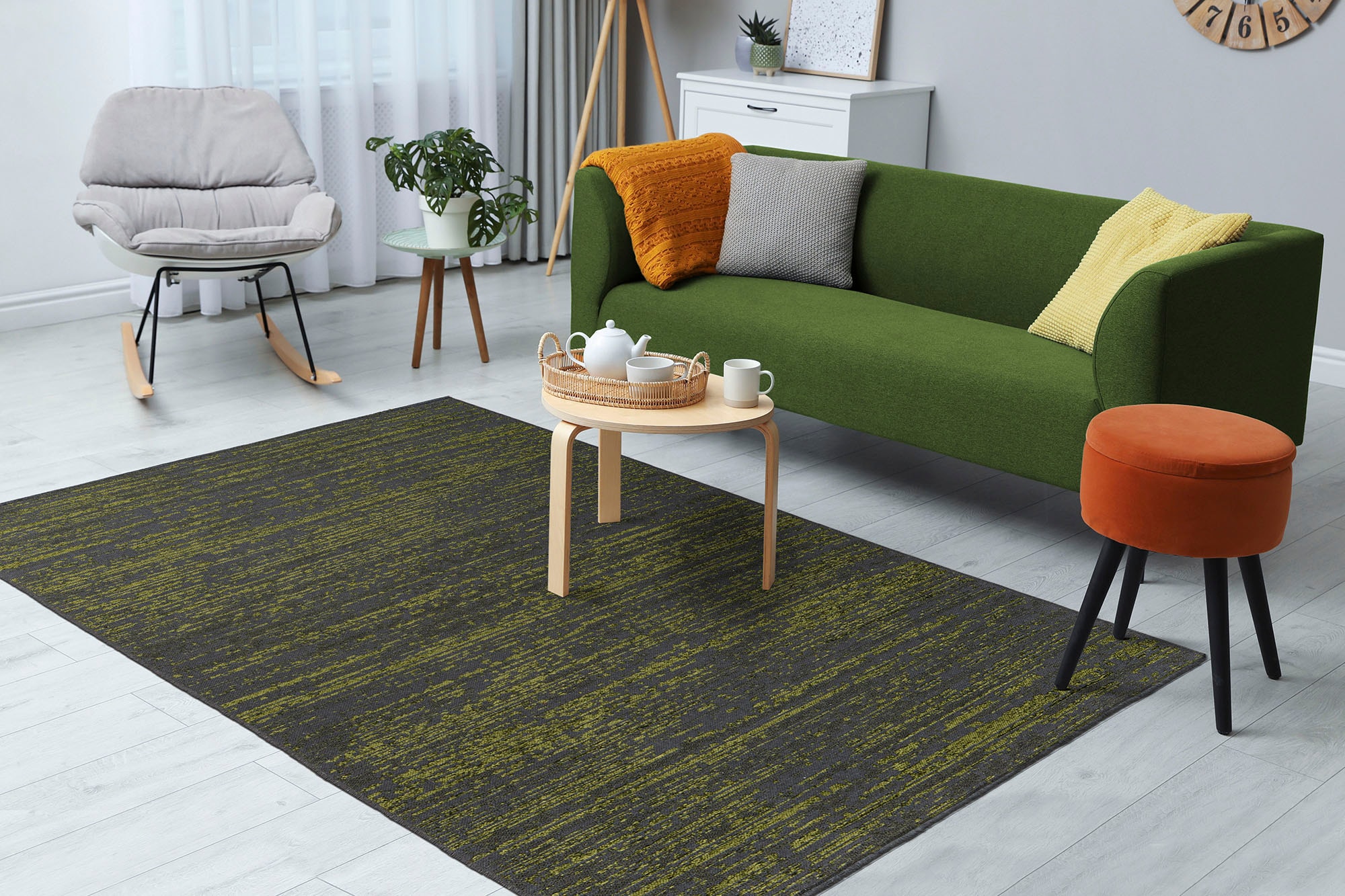 Kayoom Teppich »Kalevi 100« rechteckig 8 mm Höhe Flachgewebe